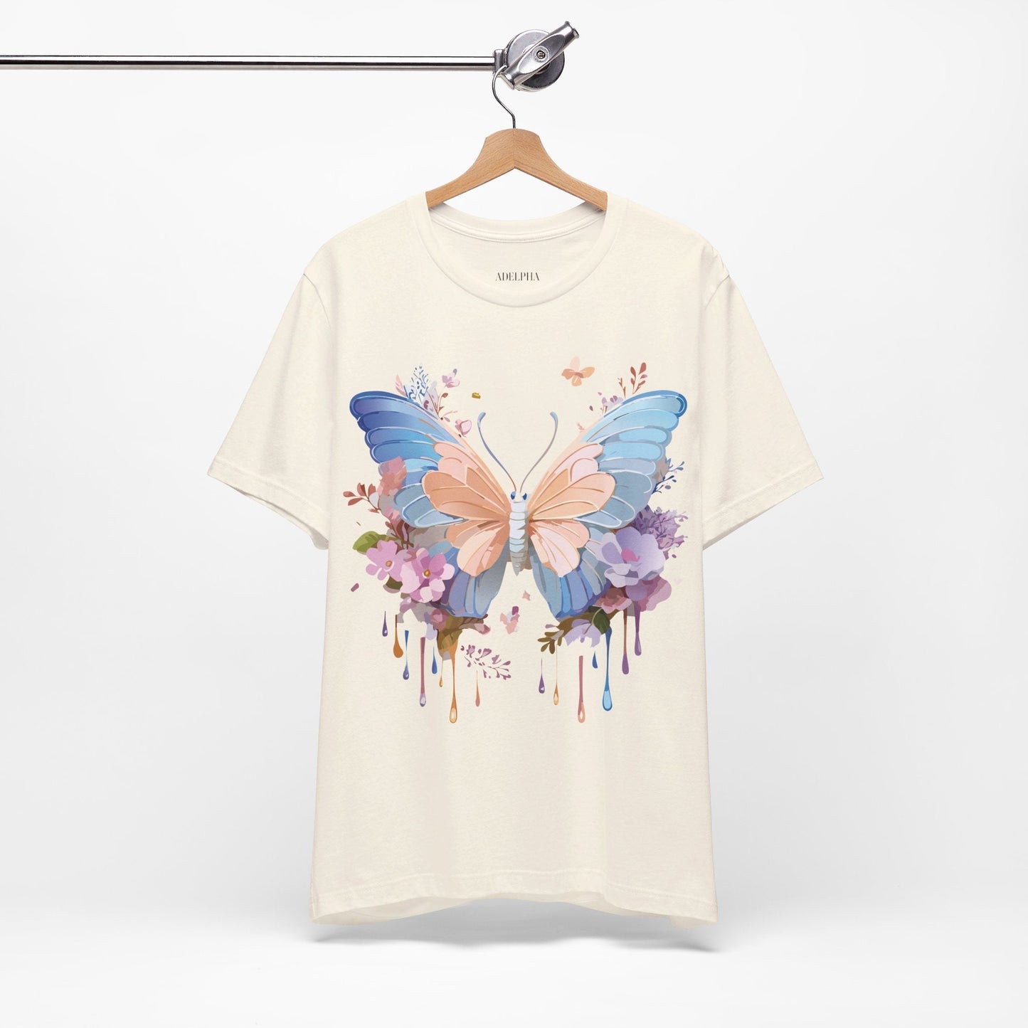 Butterfly Graphic Tee Unisex Jersey Short Sleeve Art Design Adelpha