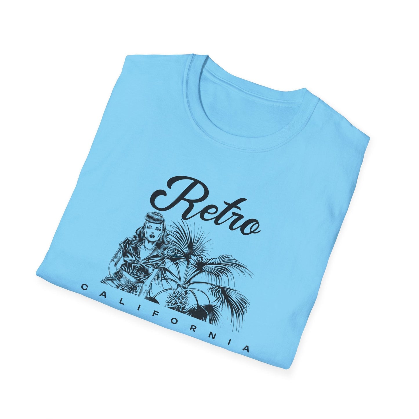 Retro California T-Shirt Unisex Cotton Vintage Palm Beach Graphic Tee