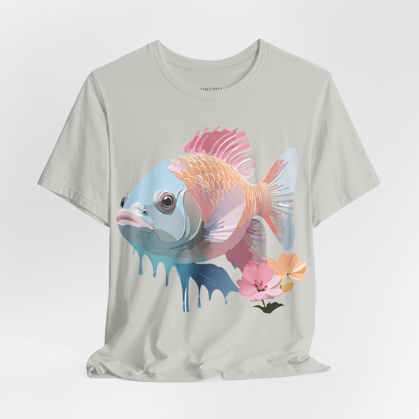 Fish Graphic Unisex 100 Cotton Vintage Artwork Tee 1