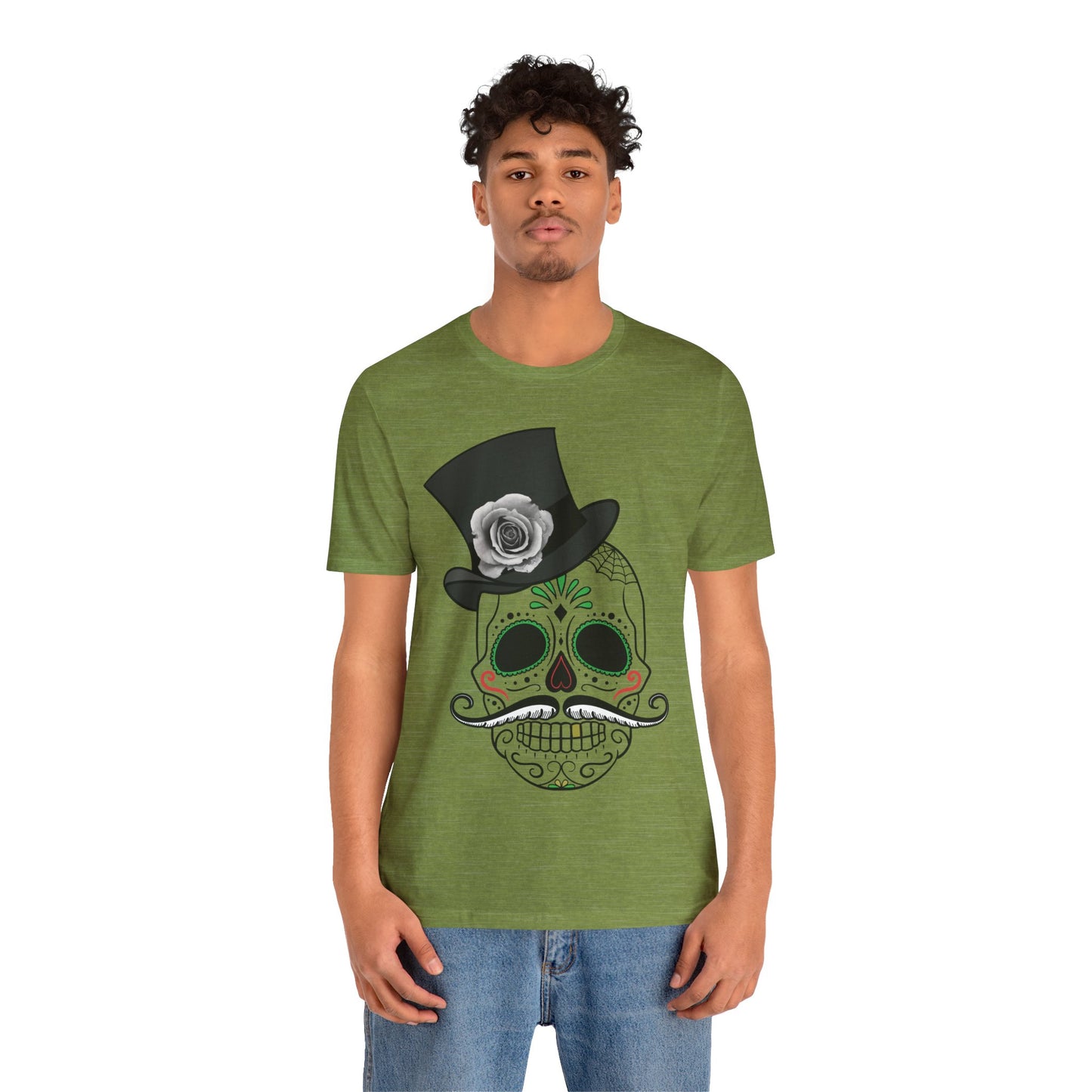 Unisex Cotton Tee Shirt with Skull