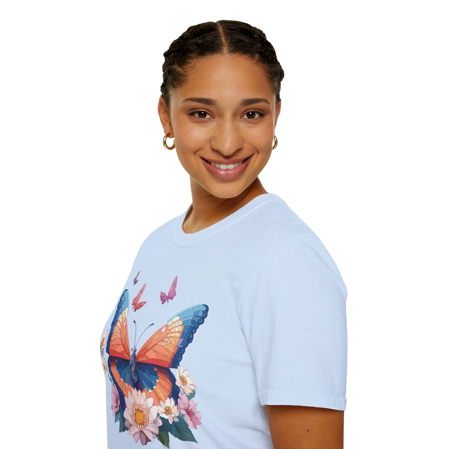 Monarch Butterfly Unisex Softstyle Tee Gildan 64000 Lightweight Breathable 100 Cotton Tee