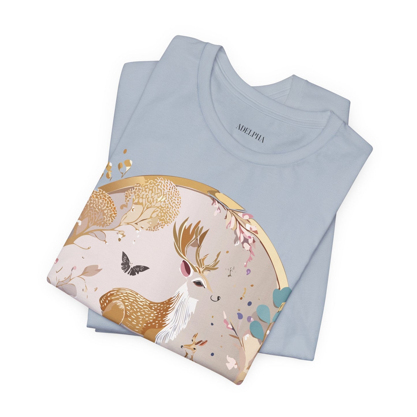 Medallion Graphic Unisex 100 Cotton Vintage Animal Medal Artwork Tee 13