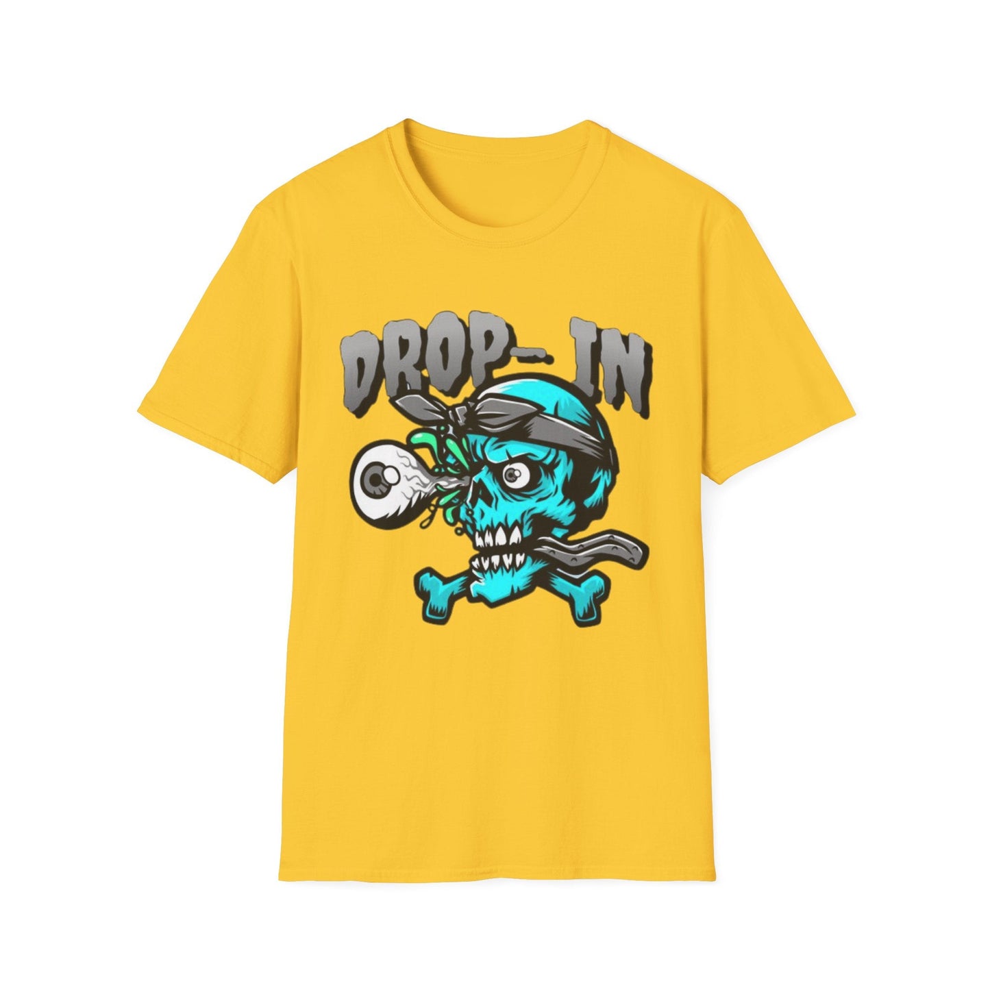 Unisex Skull T Shirt Skeleton Shirt With Skull Artwork Gildan Softstyle 64000 Cotton Tee