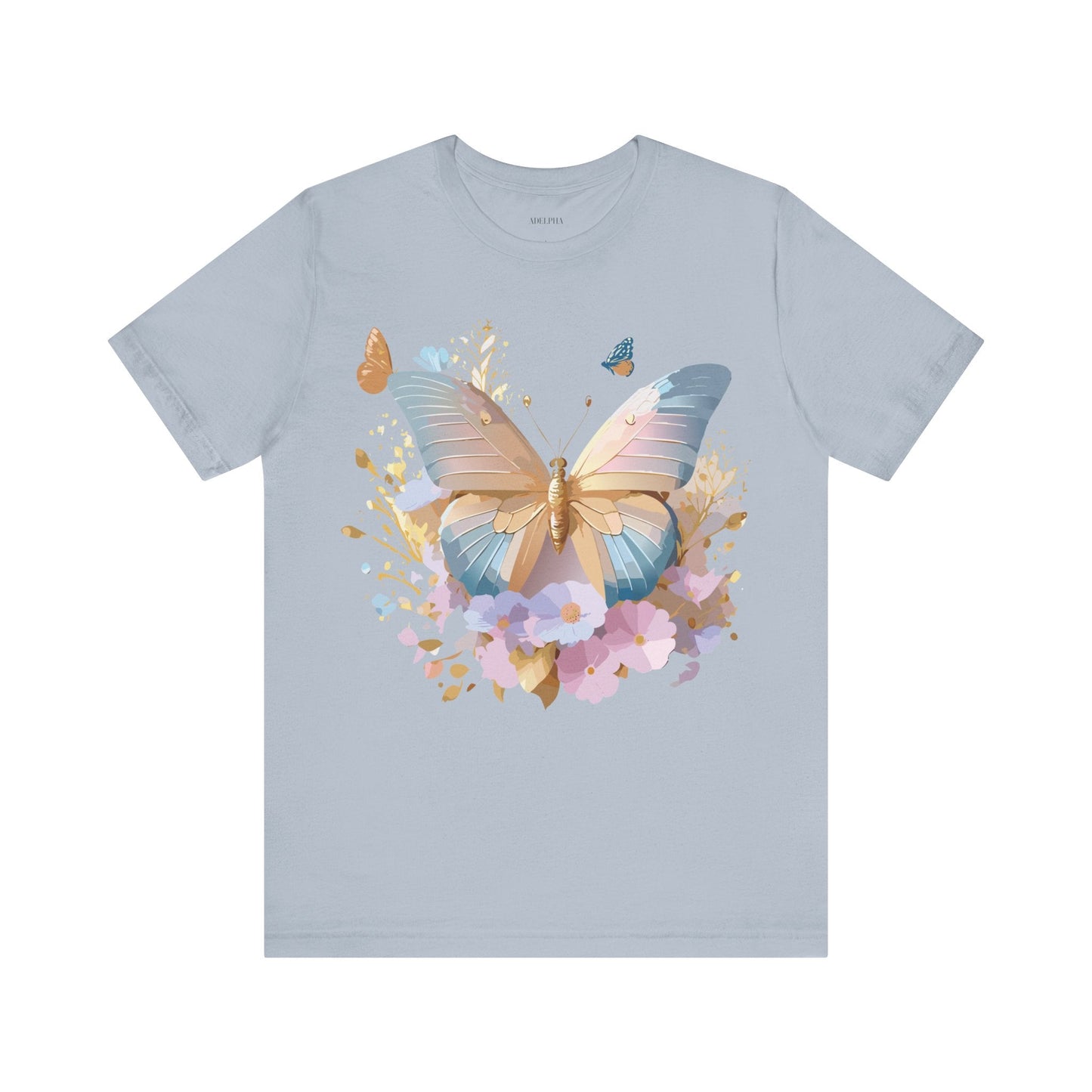 Butterfly Graphic Tee By Adelpha Vintage Inspired Unisex Short Sleeve