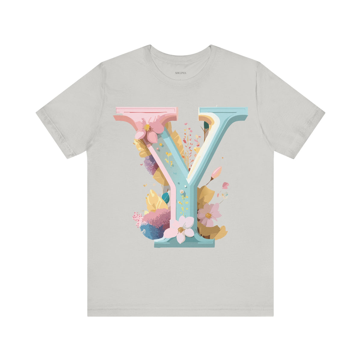 Letter Y Graphic Unisex Cotton Bella+Canvas Tee with Art Letter Design