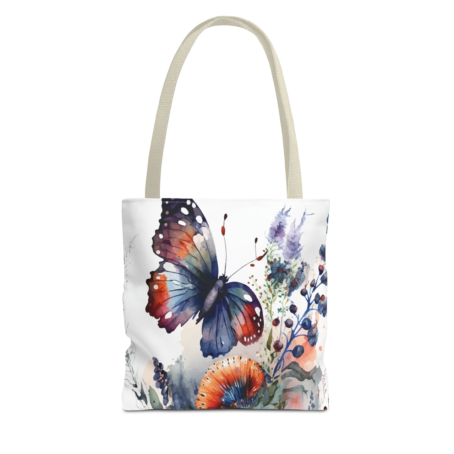 Canvas Bag with Butterfly Prints