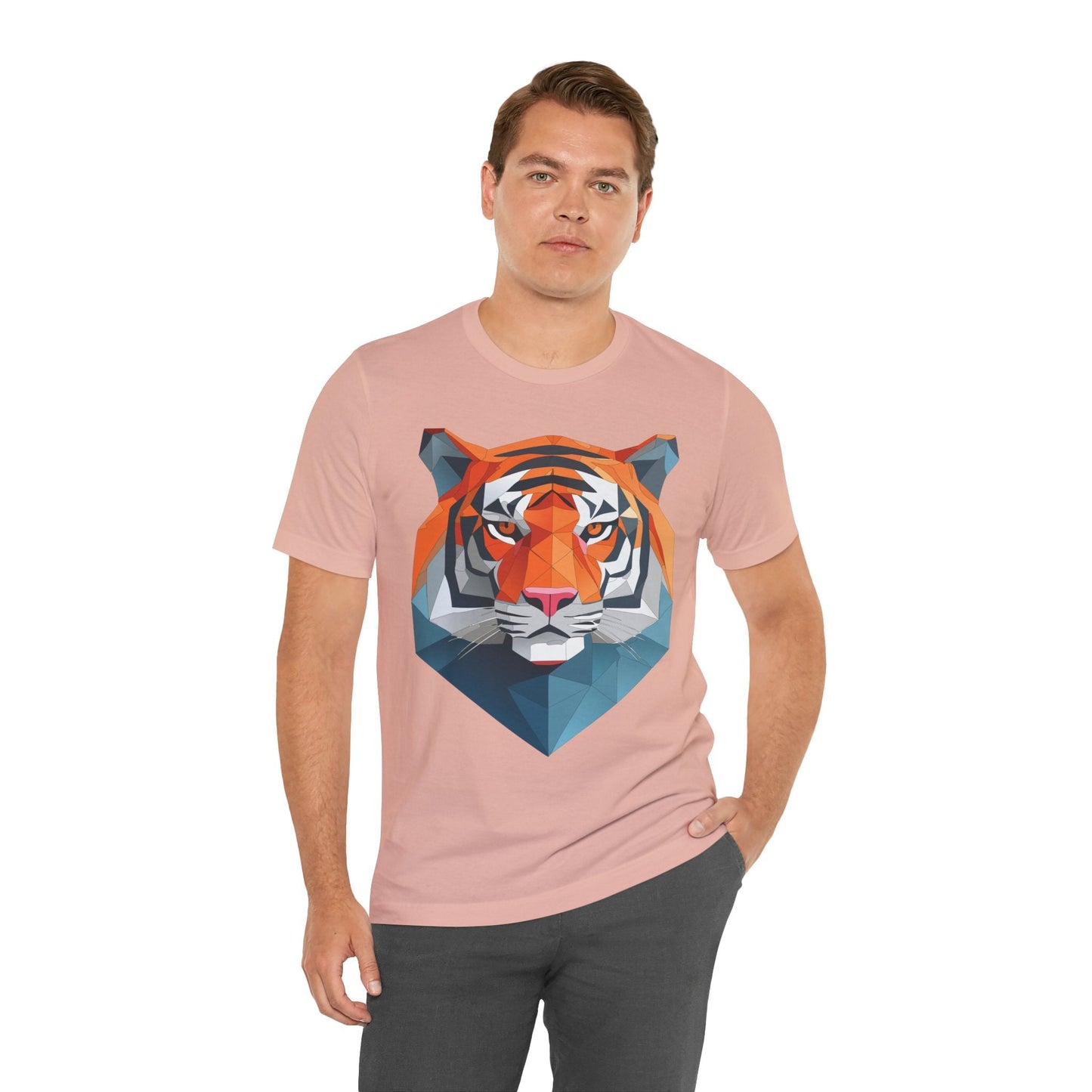 Unisex Animal Artwork Tee Shirt With Wild Animals Design For Everyday Wear And Comfort