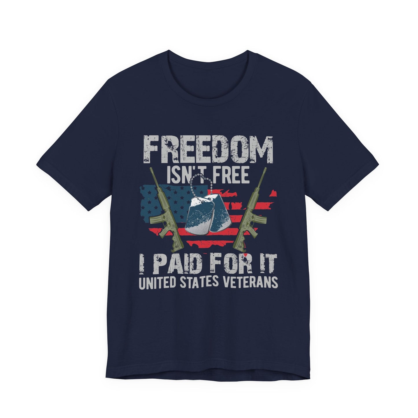 Army Veteran Patriotic Graphic Design Unisex Cotton T-Shirt v20