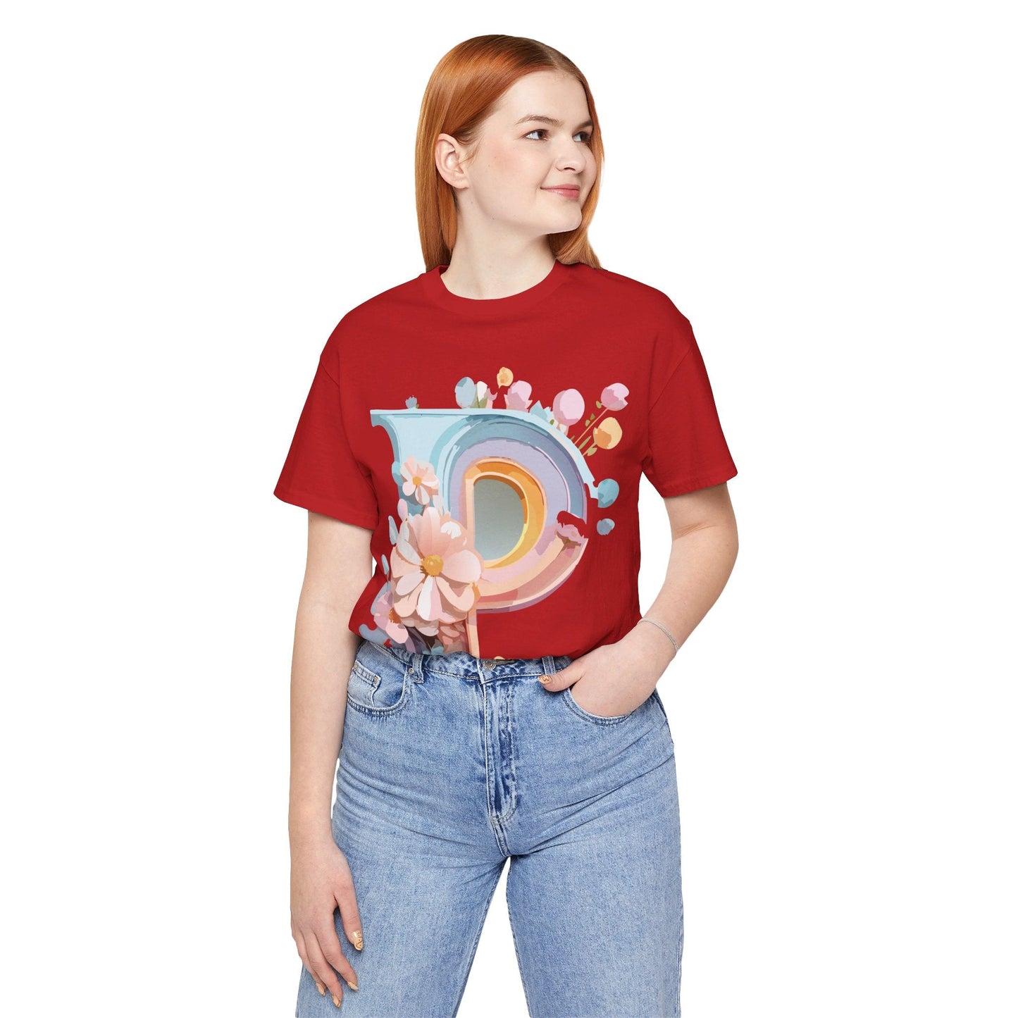Letter P Shirt Graphic Tee Unisex Short Sleeve Vintage Inspired Art From Adelpha