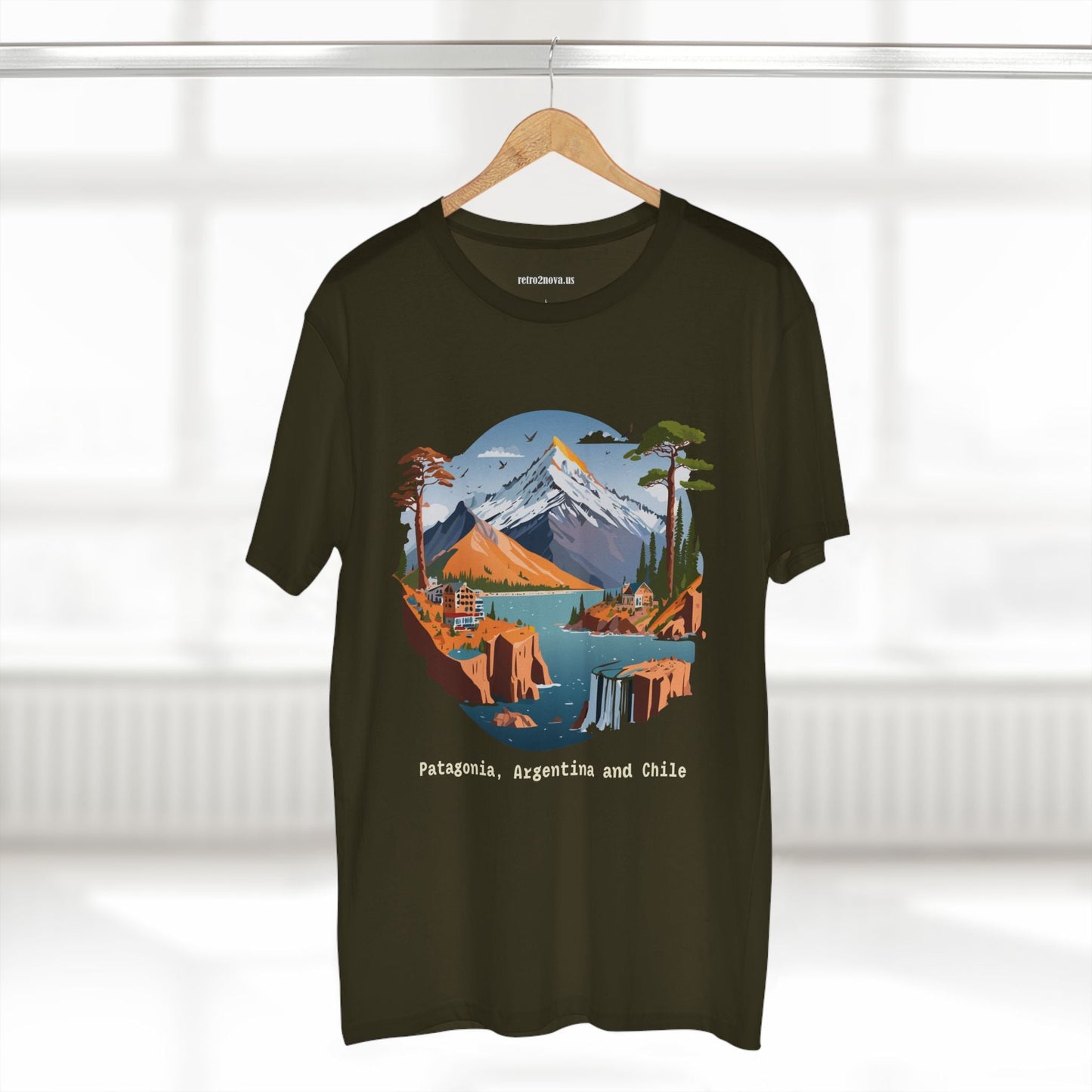 Travel Shirt Unisex Premium Cotton Tee With Original Art Design Retro2Nova TT69 Edition