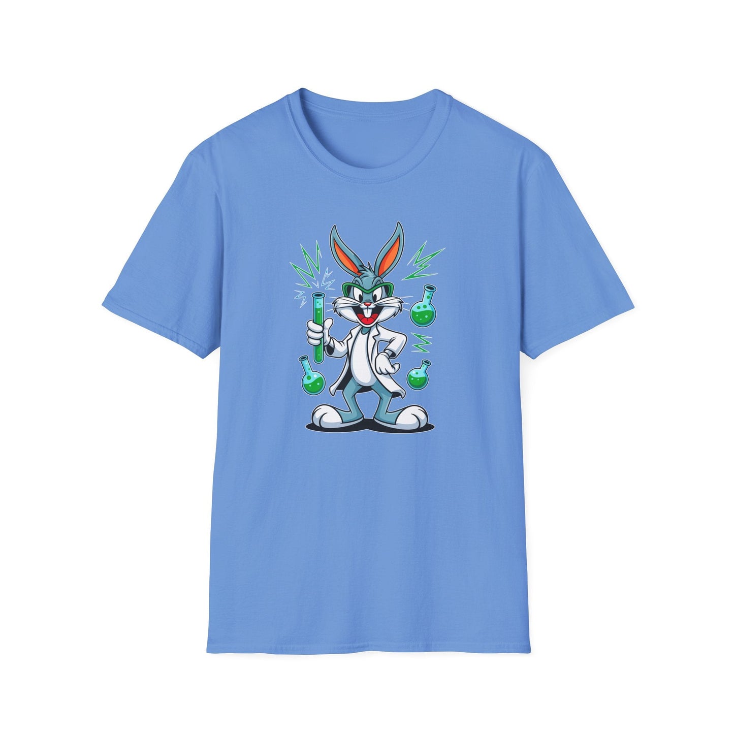 Bugs Bunny T Shirt Unisex Softstyle Cartoon Tee 100 Percent Ring Spun Cotton Graphic Artwork