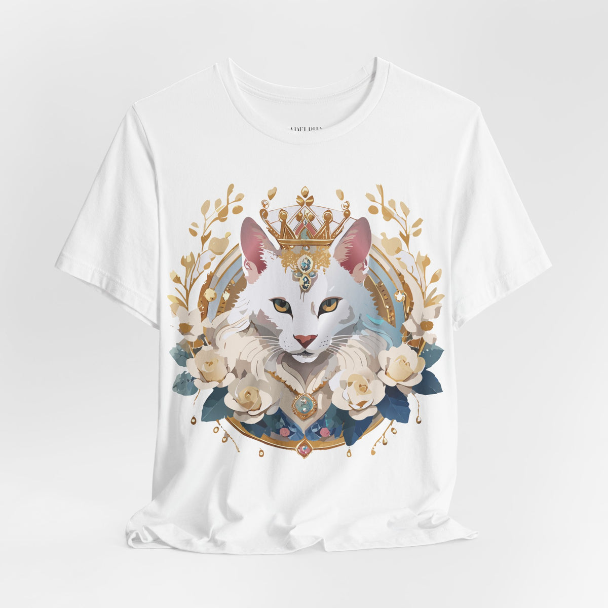 Medallion Graphic Unisex Cotton Bella+Canvas Tee with Floral Art Design m55