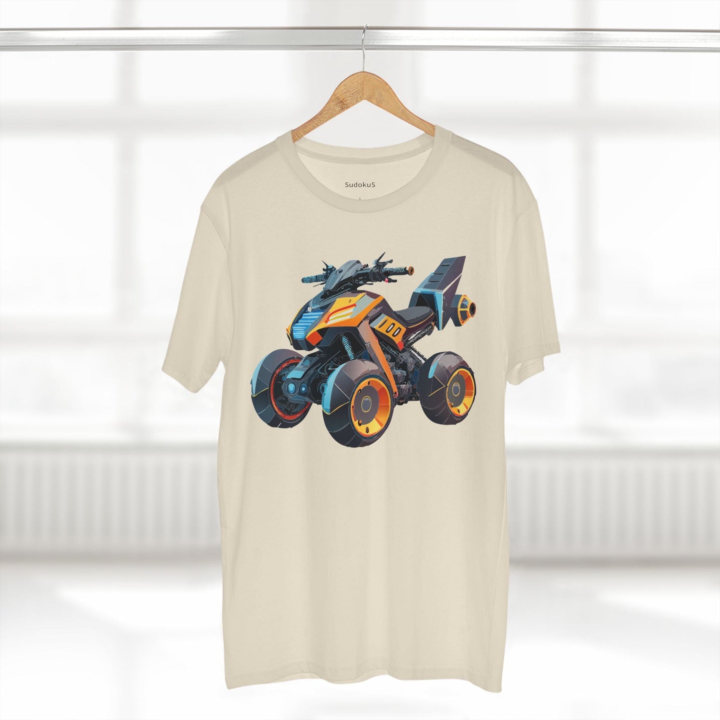 Moto Bike Graphic Unisex 100 Cotton Staple Tee 13