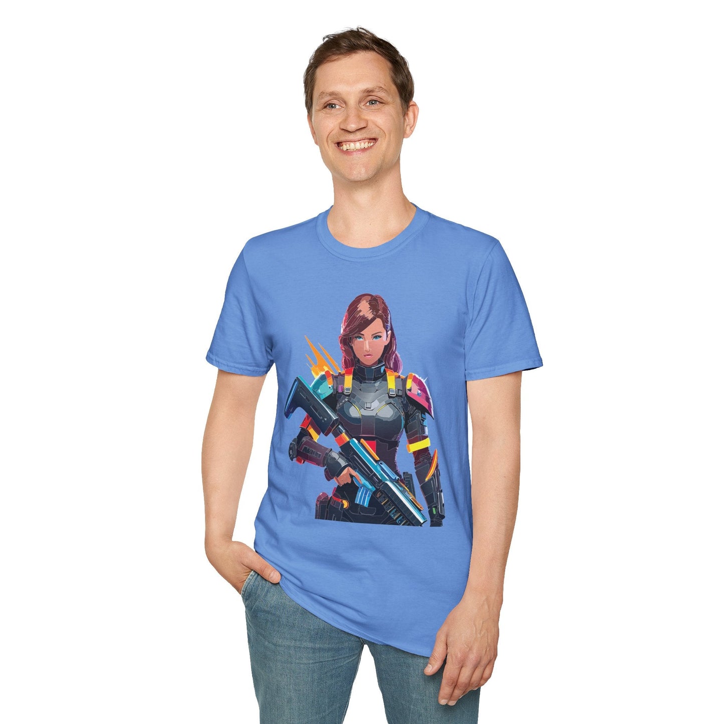 Robocop T Shirt Unisex Gildan Softstyle 64000 100 Percent Ring Spun Cotton Tee Casual Wear