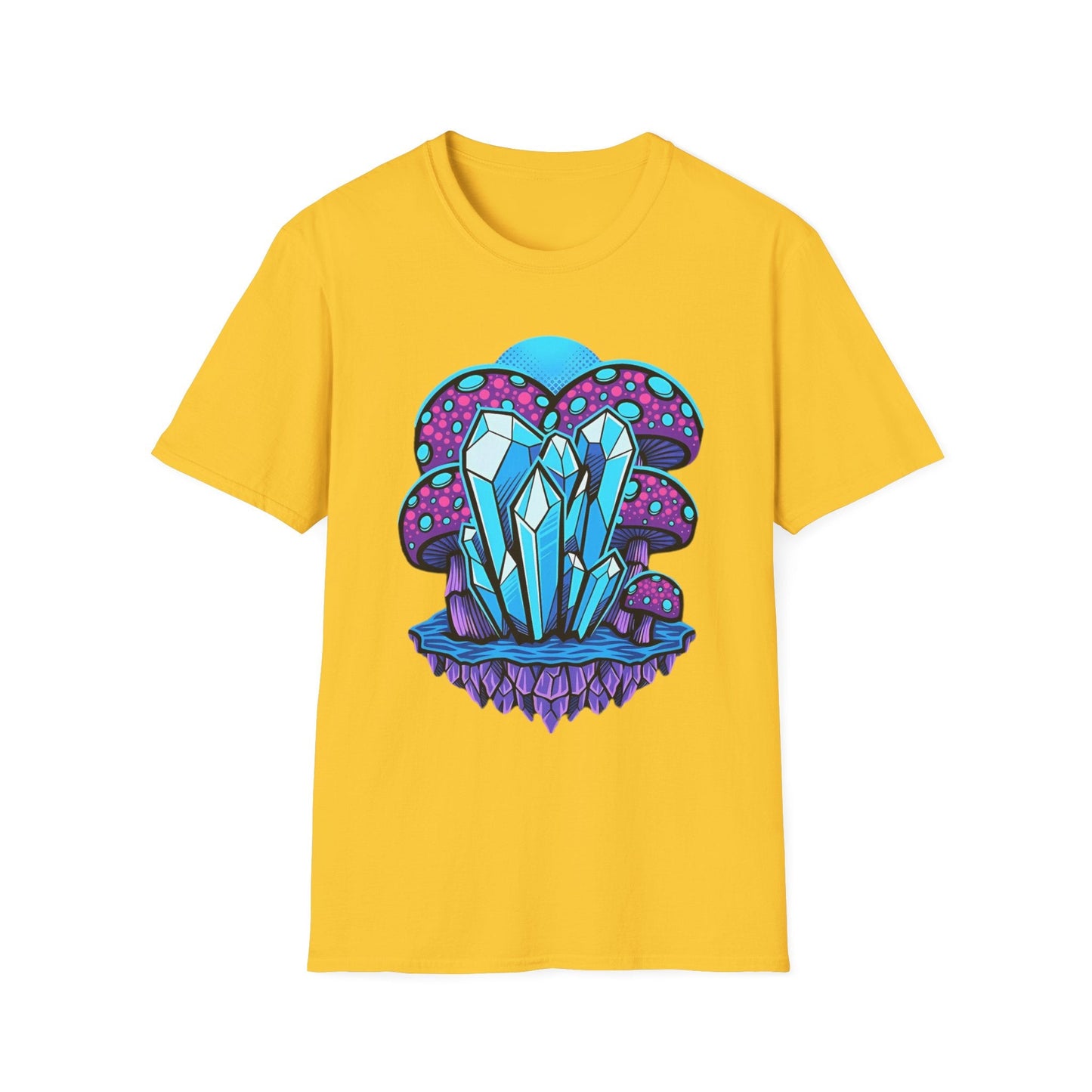 Mashroom Tee Shirt Softstyle Gildan 64000 100 Percent Ring Spun Cotton Breathable Funny Fungus