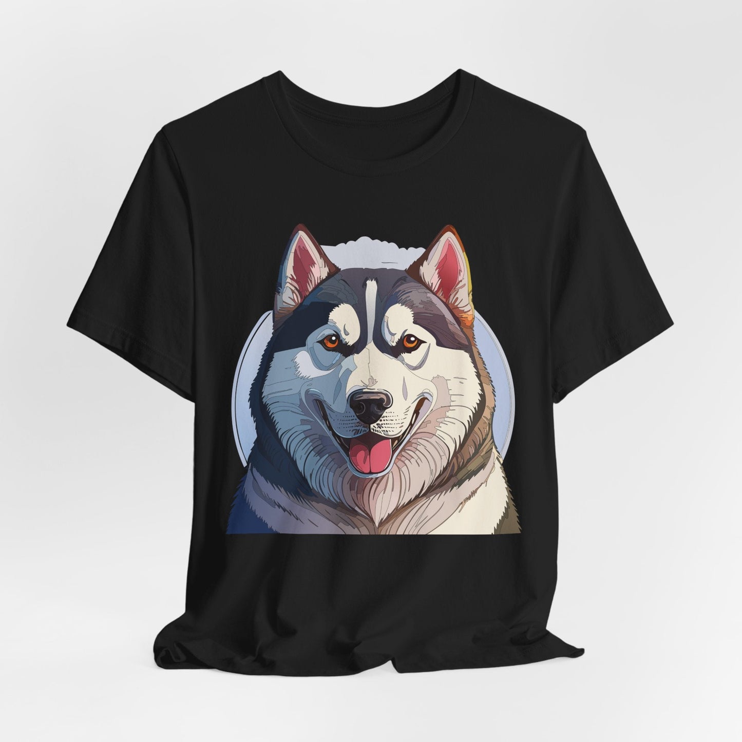 Unisex Animal Shirt Art Design Tee With Wild Animals Graphic Print Short Sleeve Style