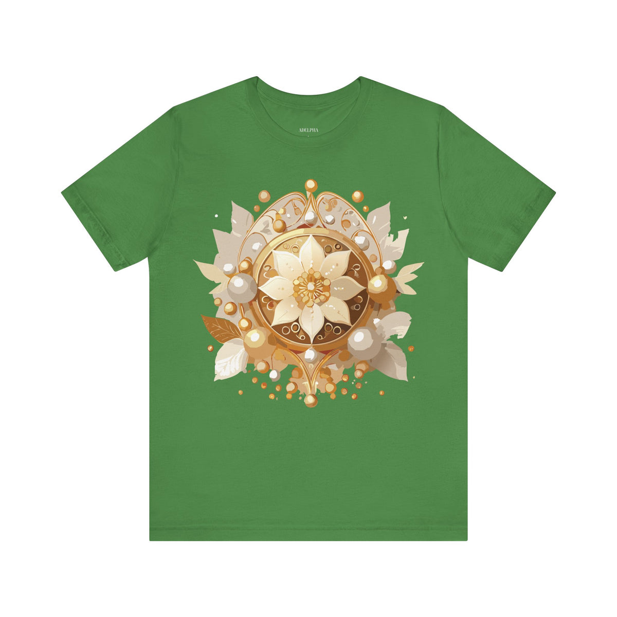 Jewelry Graphic Unisex Cotton Bella+Canvas Tee with Art Design n136
