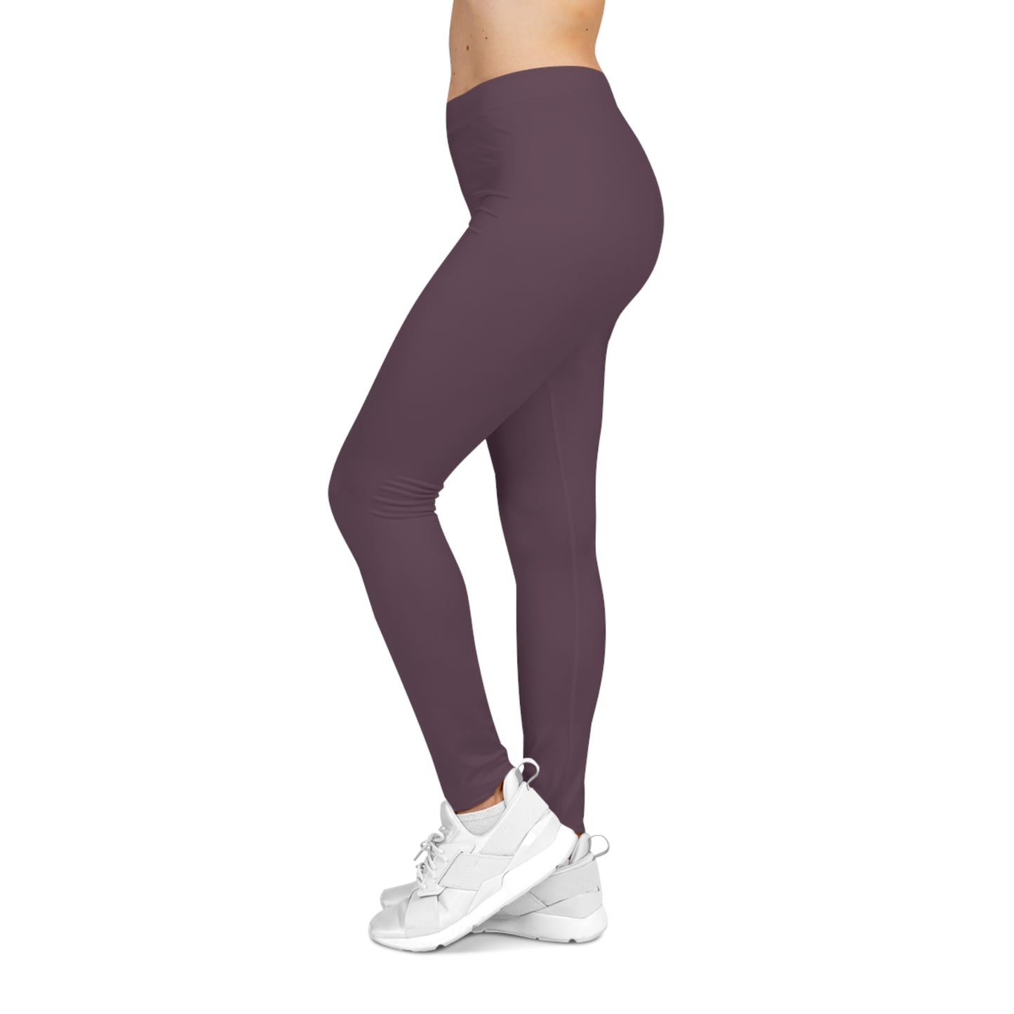Mauve Shadow Color Women's Poly-Span Casual Leggings XS-2XL