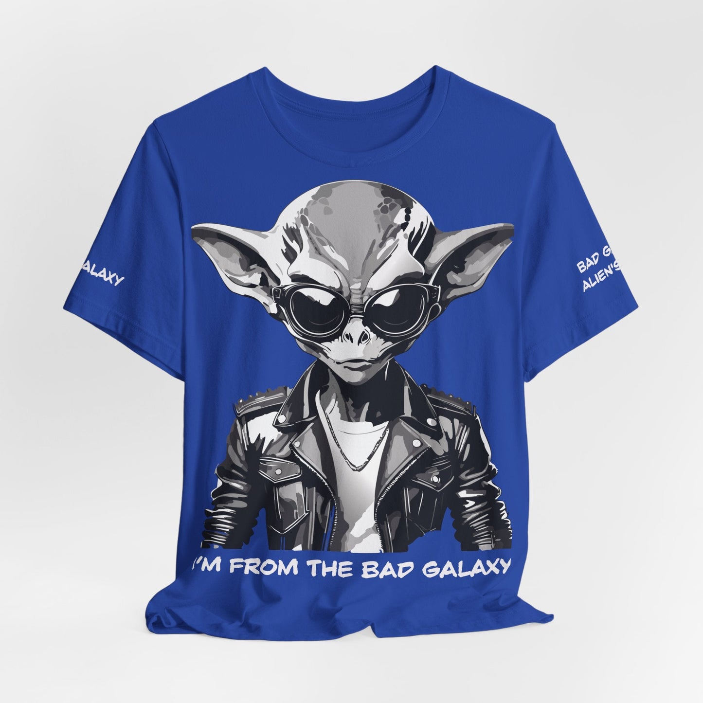 Tee Shirt With Alien From Bad Galaxy 100 Percent Cotton Made In USA Free Shipping