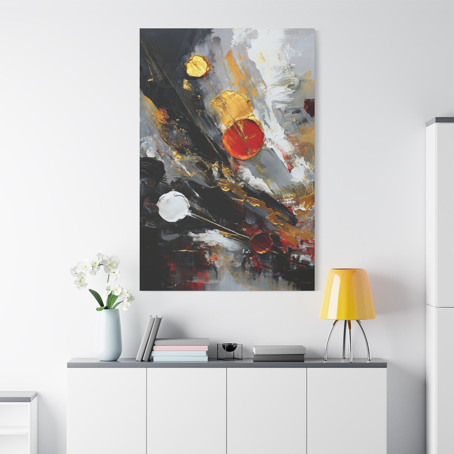 Abstract Oil Painting Print Canvas 20x24,20x30,24x30 24x32,24x36,30x40 32x48,36x48,40x60 Pine-Wood Inner Frame ABS-67