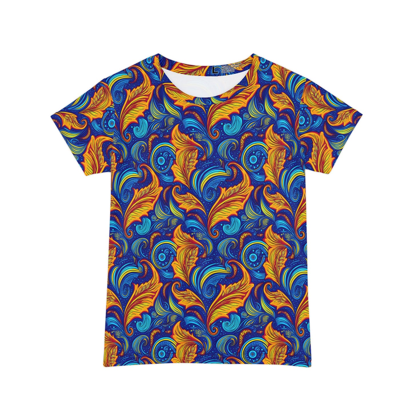 Women Poly Span T-Shirt with Floral Print