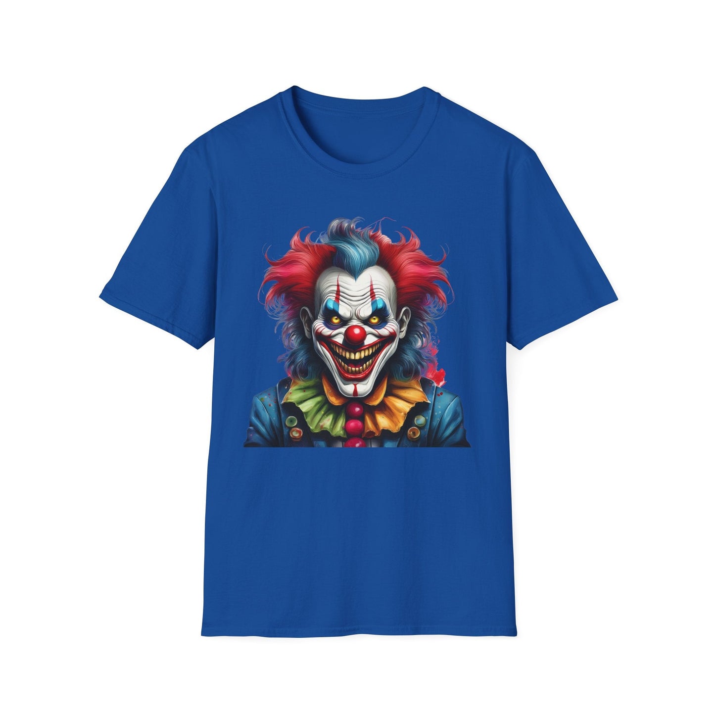 Unisex Clown Shirt Funny Man Tee Circus Theme Shirt Scary Man Shirt Softstyle Comfort