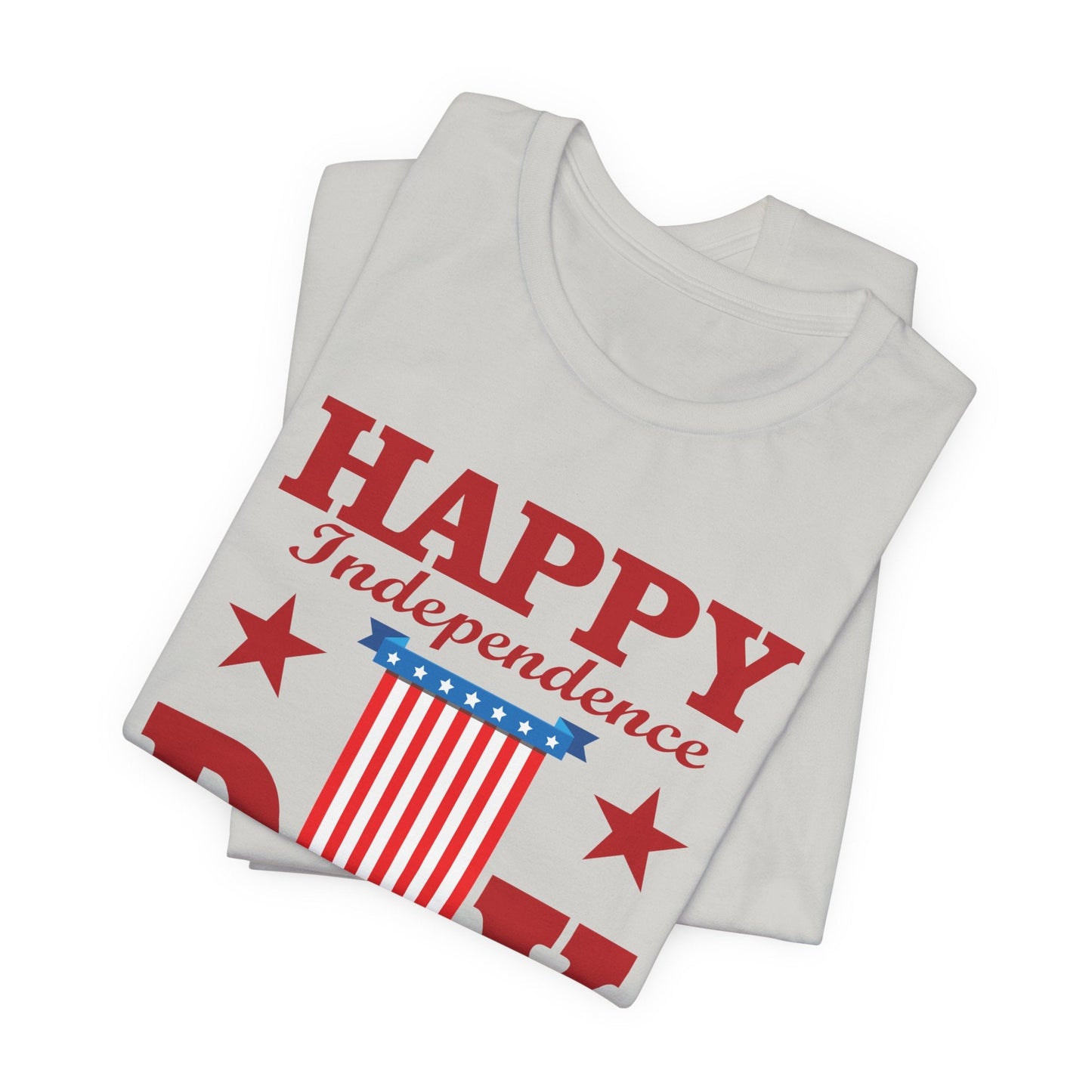 Happy Independence Day Graphic Unisex Cotton T-Shirt 018