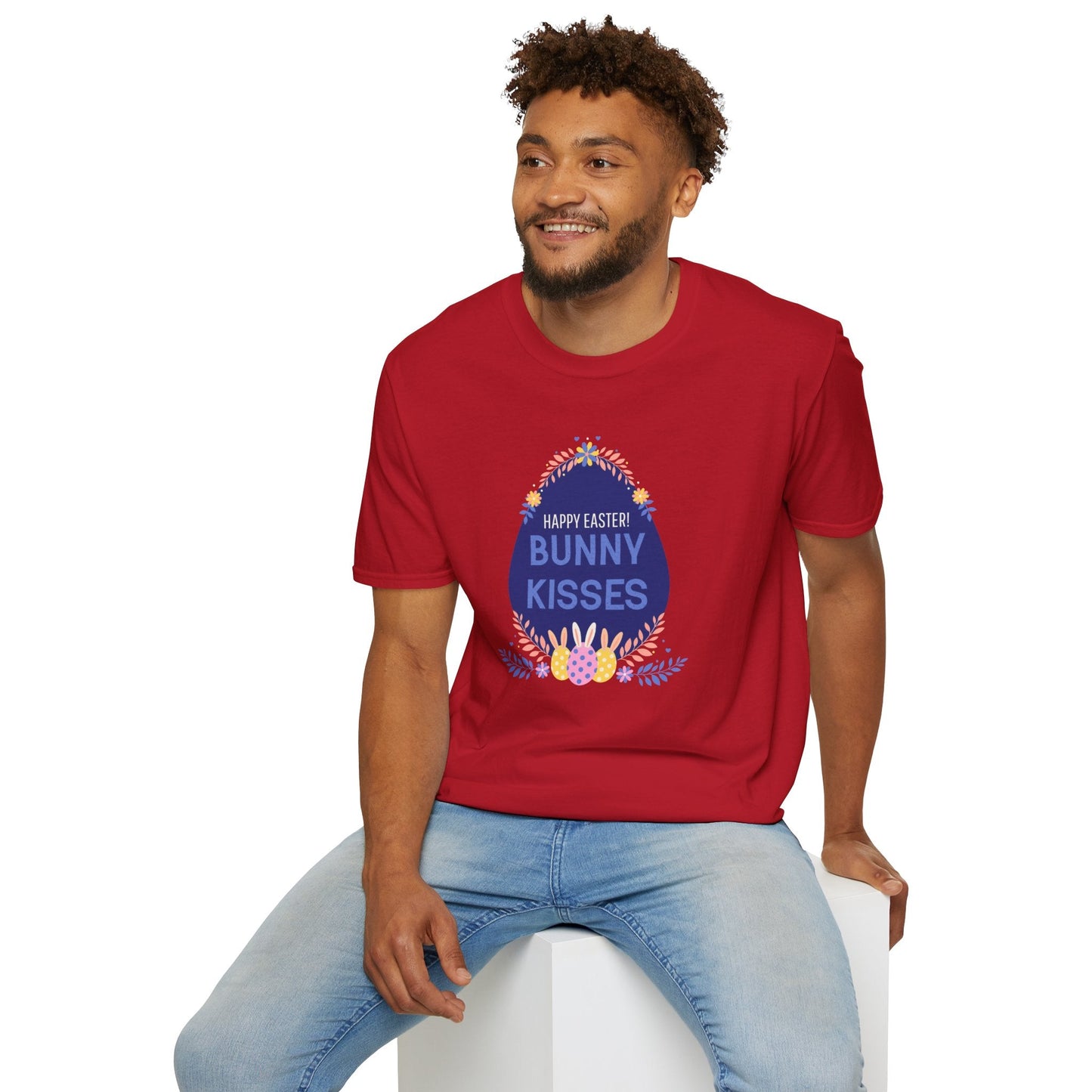 Easter Bunny Kisses T Shirt Unisex Gildan Softstyle Tee With Easter Signature Prints Design