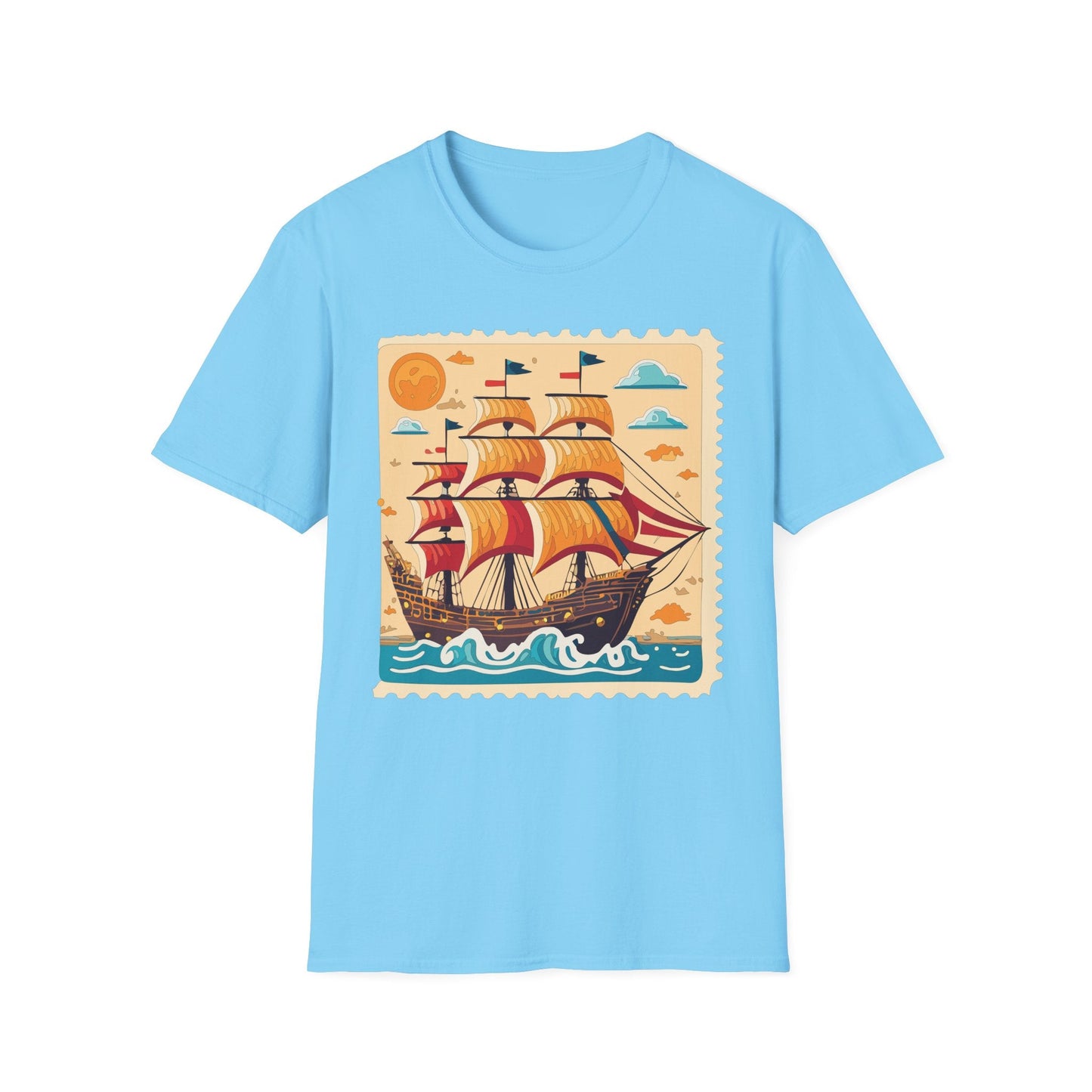 Ship T Shirts Frigate T Shirts Vessel Tee Shirt Unisex Gildan Softstyle 64000 Comfort Fit