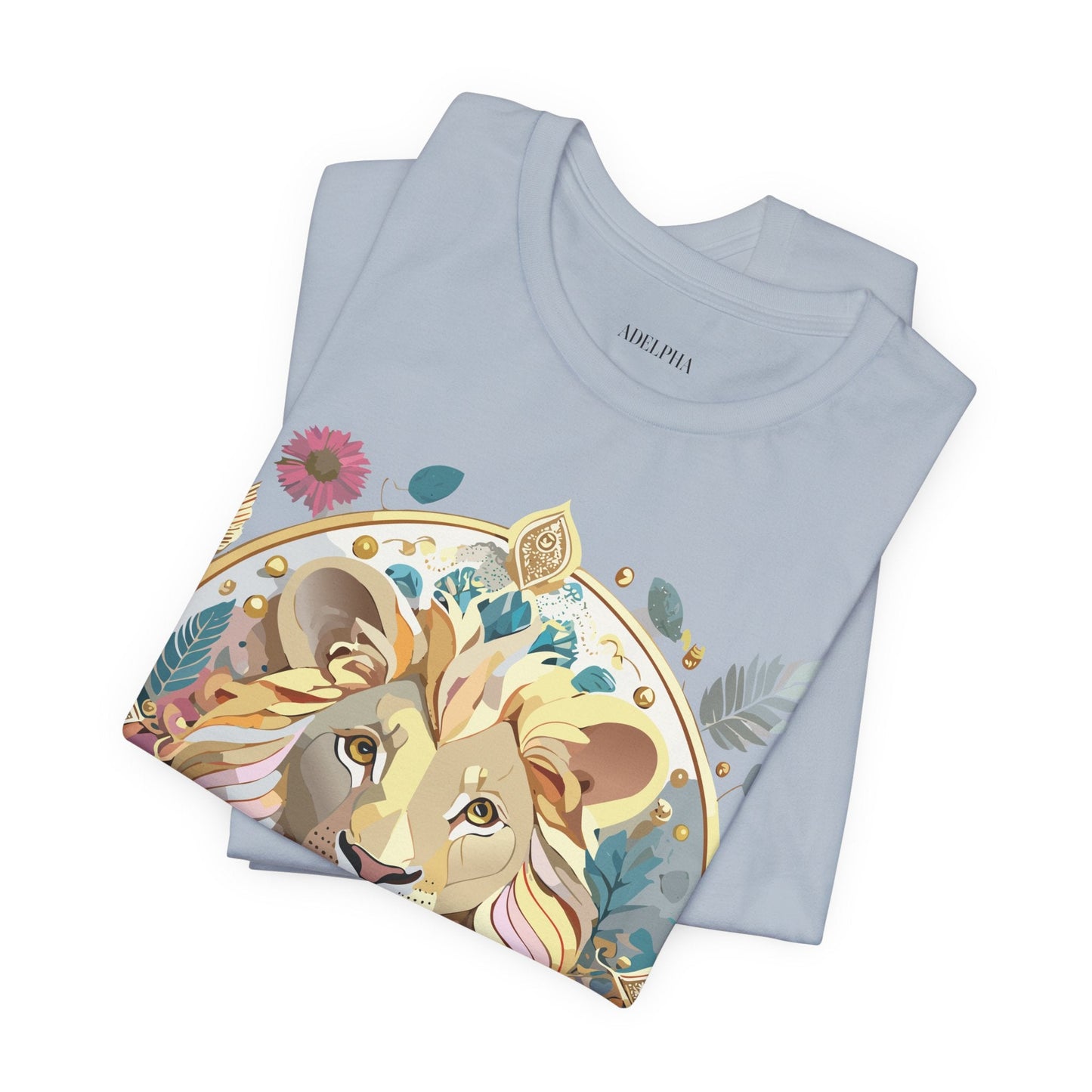 Medallion Graphic Unisex 100 Cotton Vintage Animal Medal Artwork Tee 64