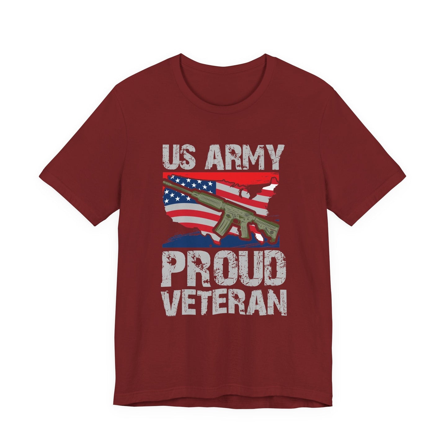 Army Veteran Patriotic Graphic Design Unisex Cotton T-Shirt v21