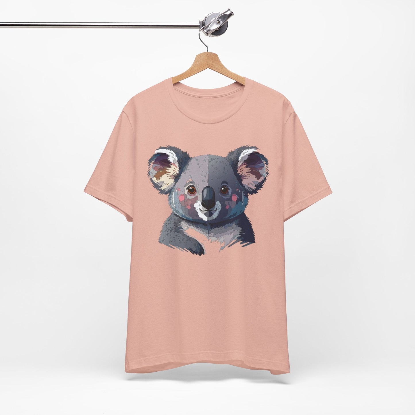 Unisex Animal Shirt With Animal Art Design Tee Wild Animals Short Sleeve Jersey Cotton