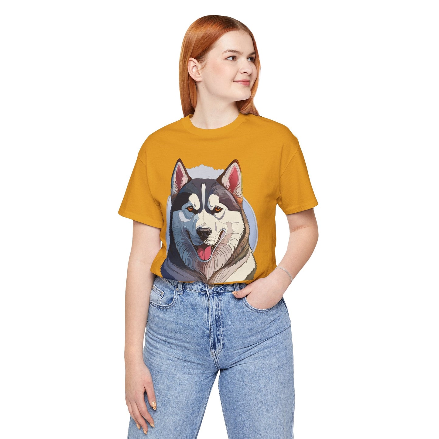 Unisex Animal Shirt Art Design Tee With Wild Animals Graphic Print Short Sleeve Style