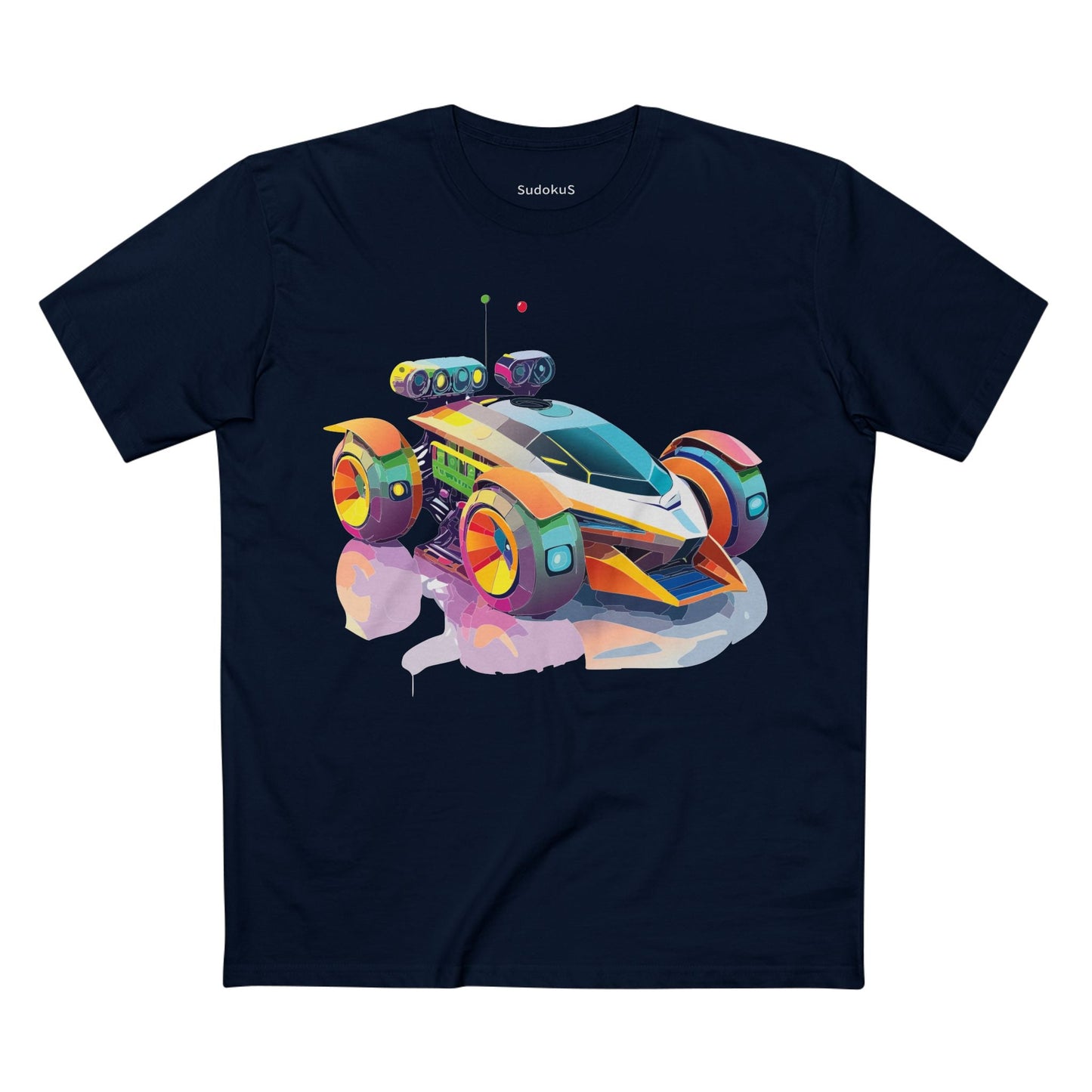 Car Graphic Unisex 100 Cotton Staple Tee 26