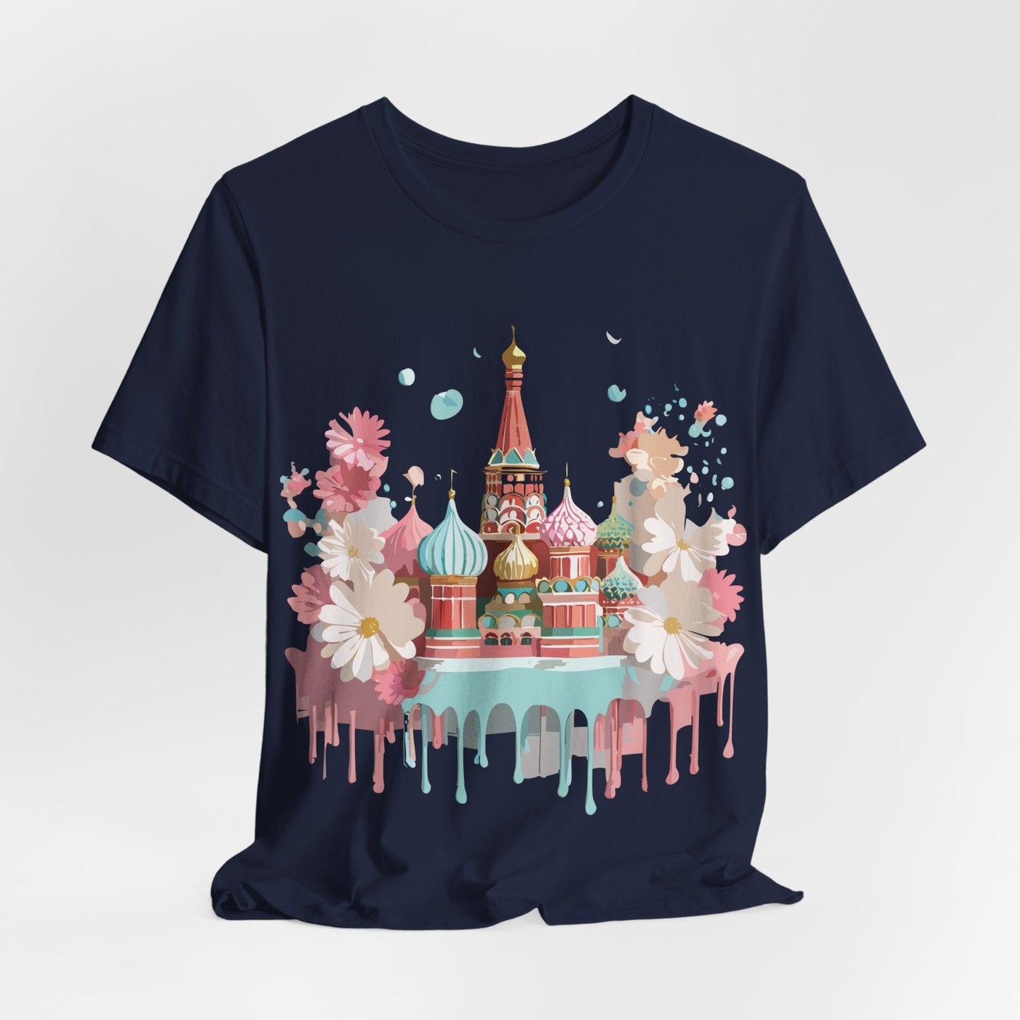 Unisex Moscow Tourist Shirt Graphic Tee by Adelpha Vintage Inspired Art Design Premium Quality