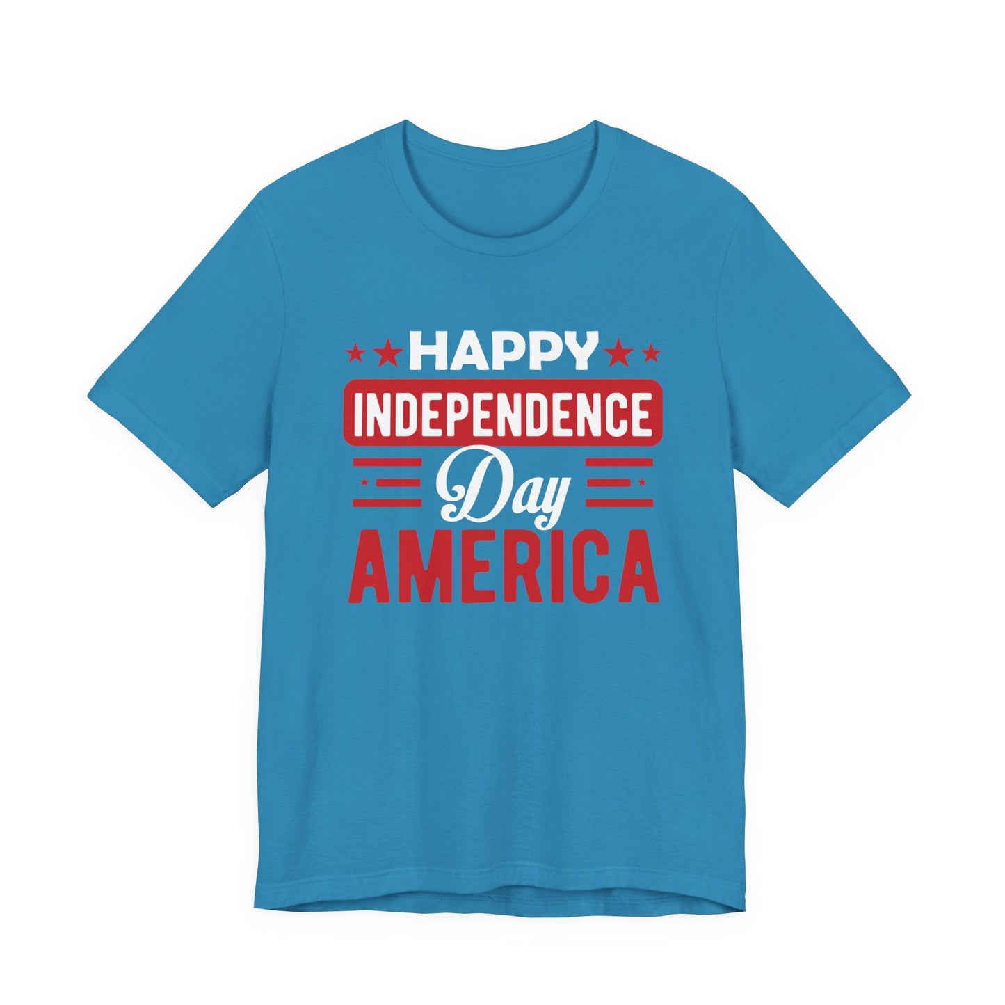Happy Independence Day America Graphic Unisex Cotton T-Shirt 015