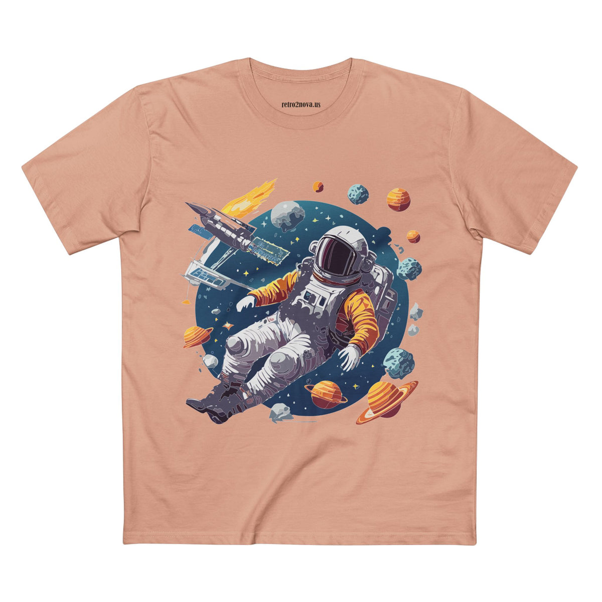Cosmos Astronaut Graphic Tee Staple Unisex 100 Cotton Tee Shirt - CS-46