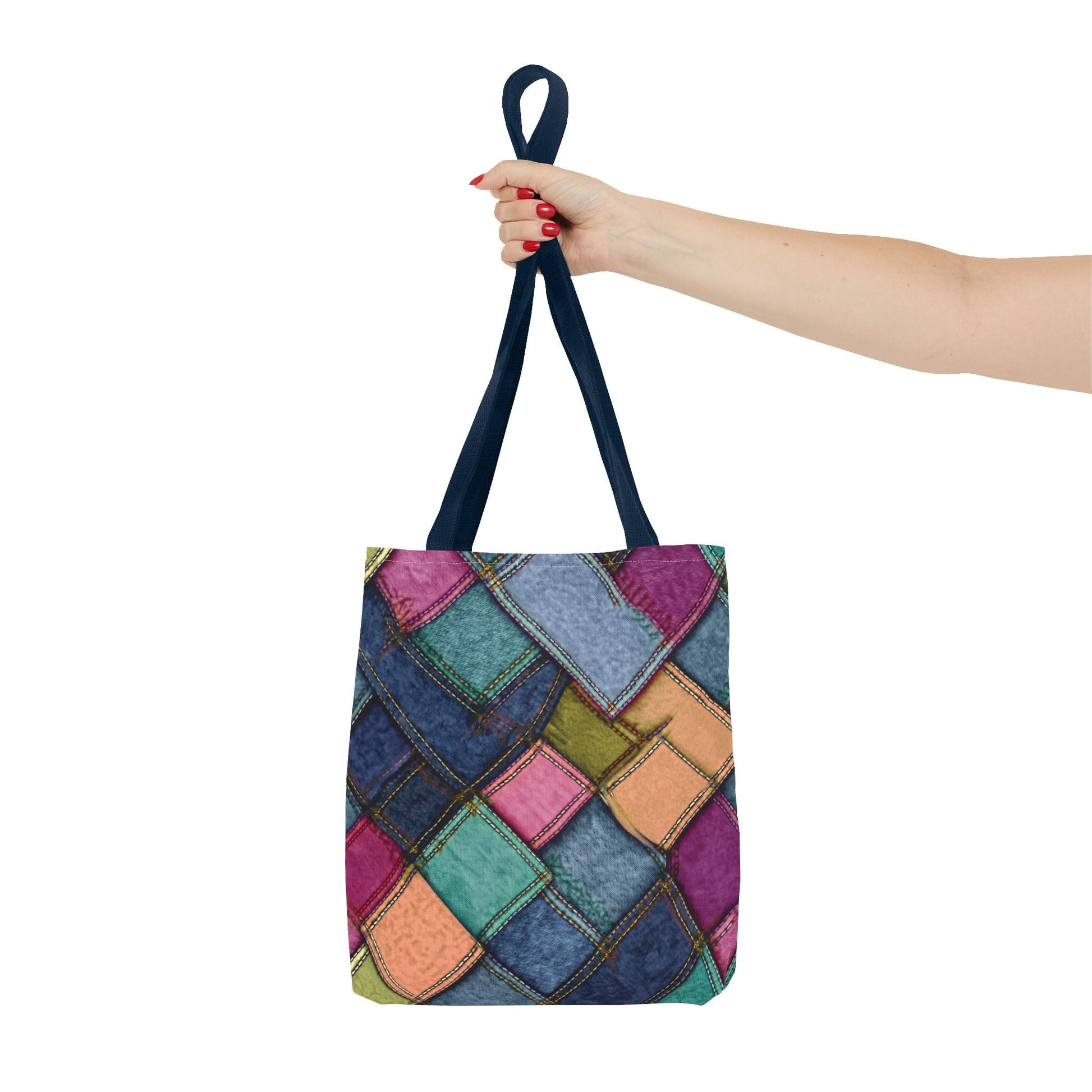 Denim Canvas Bag, Tote Bag Denim Printify