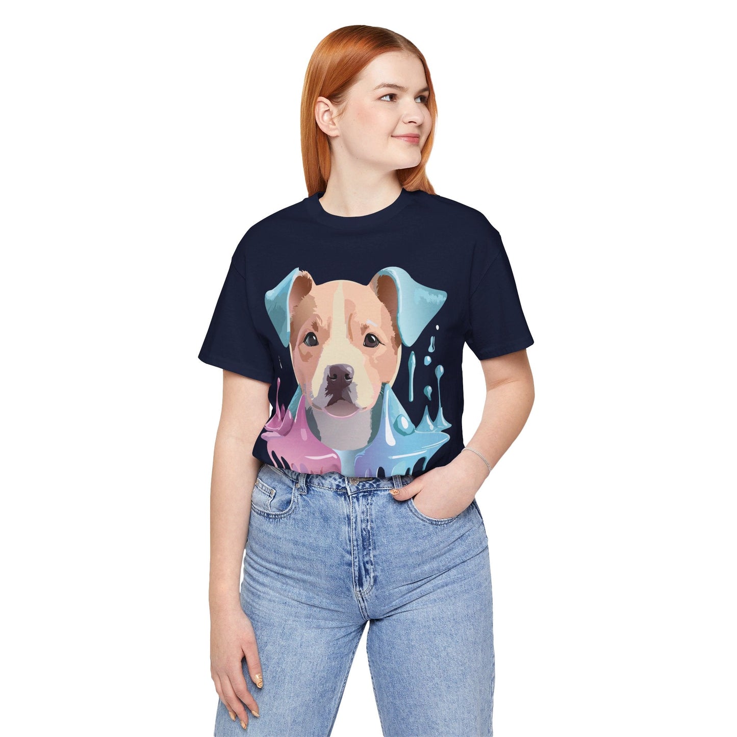 Unisex Dog Graphic Tee With Vintage Inspired Artwork By Adelpha Short Sleeve Shirt