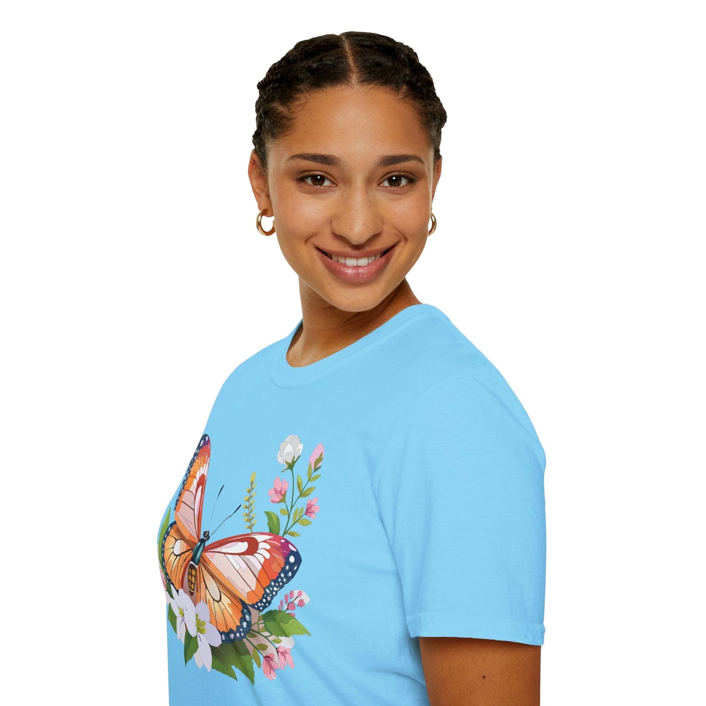 Butterfly Shirt Unisex T Shirt Gildan 64000 Softstyle 100 Percent Ring Spun Cotton