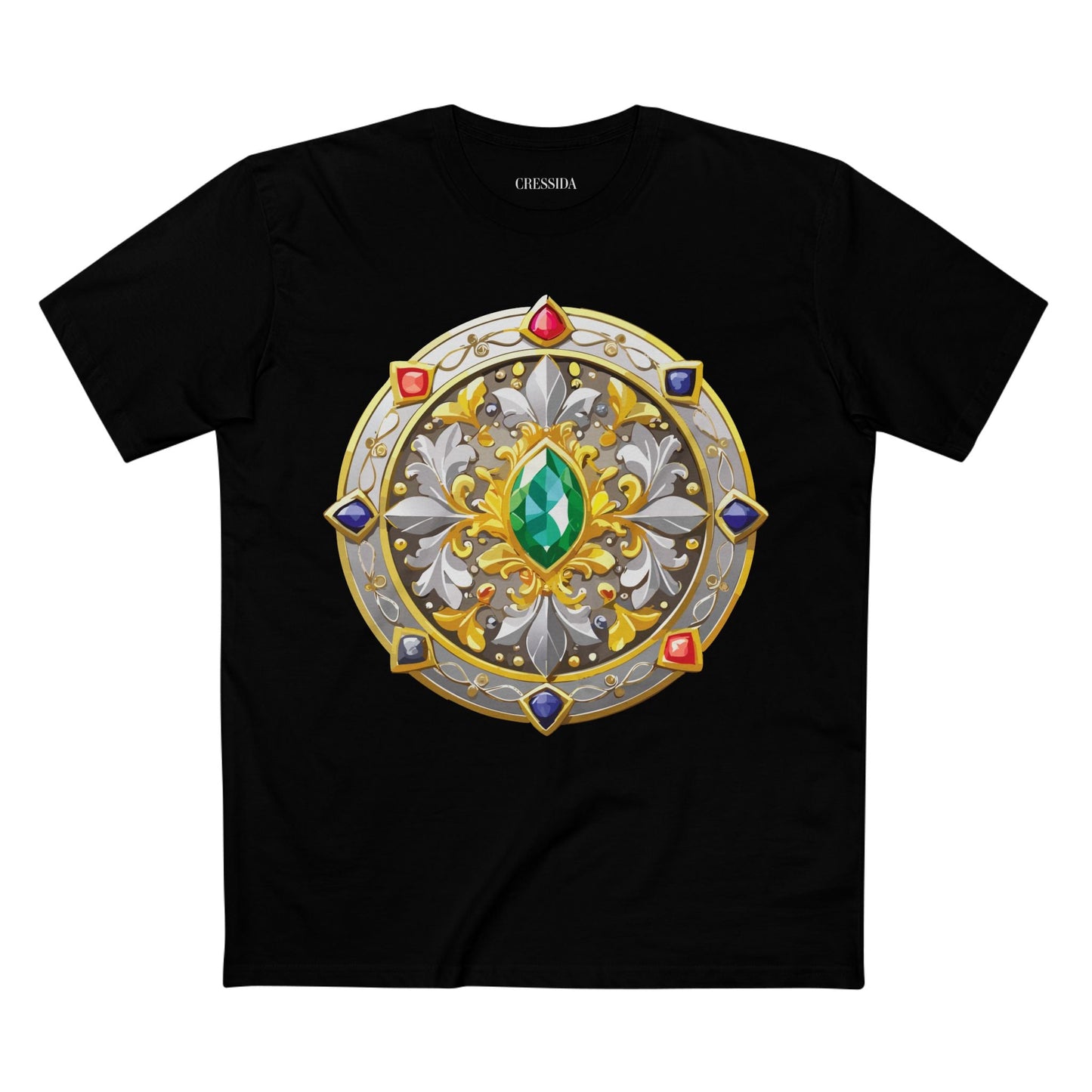 Medallion Graphic T-Shirt Unisex 100 Cotton With Gold Art Design Medal Tee 5