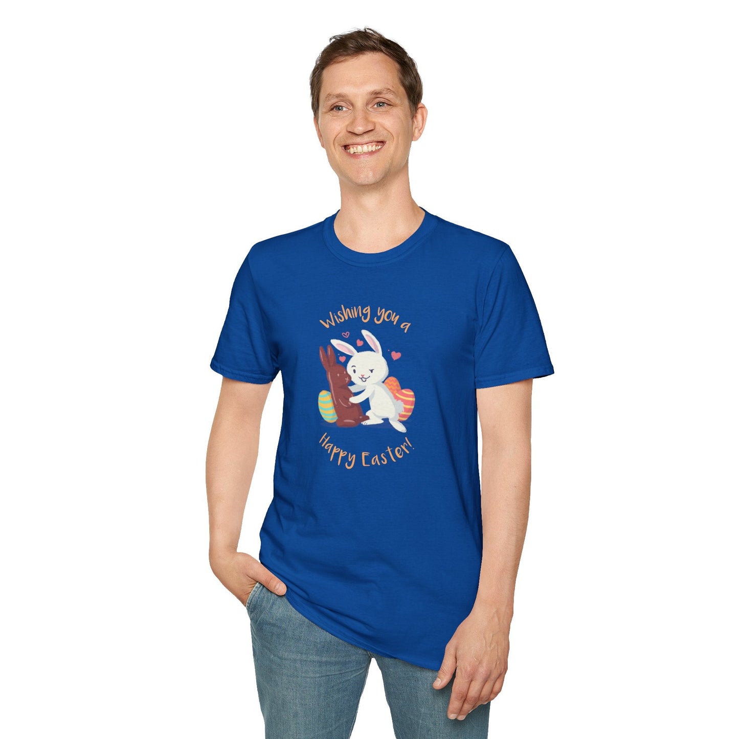 Easter Bunny T Shirt With Easter Signature And Prints Unisex Tee Design For All Occasions