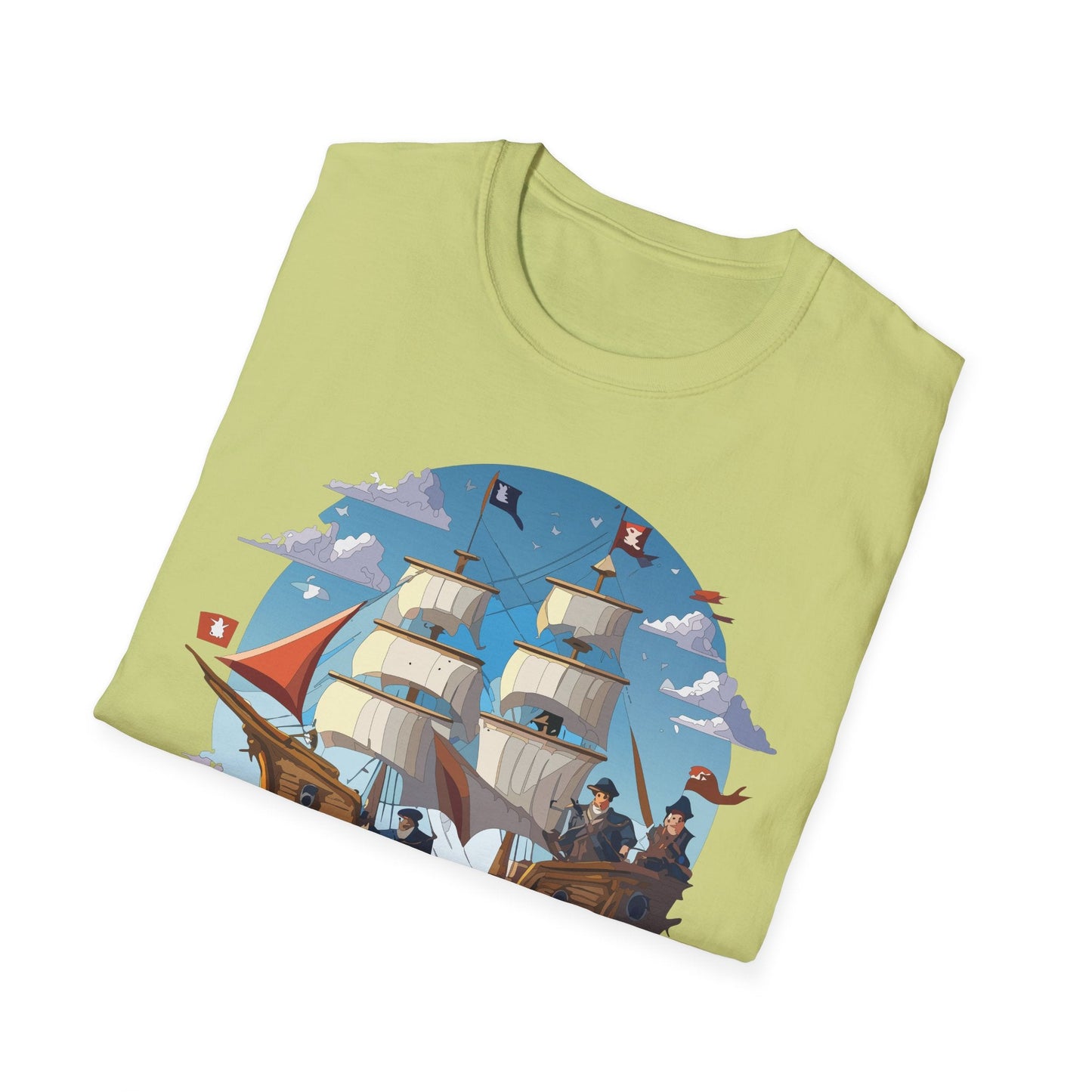 Ship T Shirts Frigate Vessel Tee Unisex Gildan Softstyle 64000 100 Percent Cotton