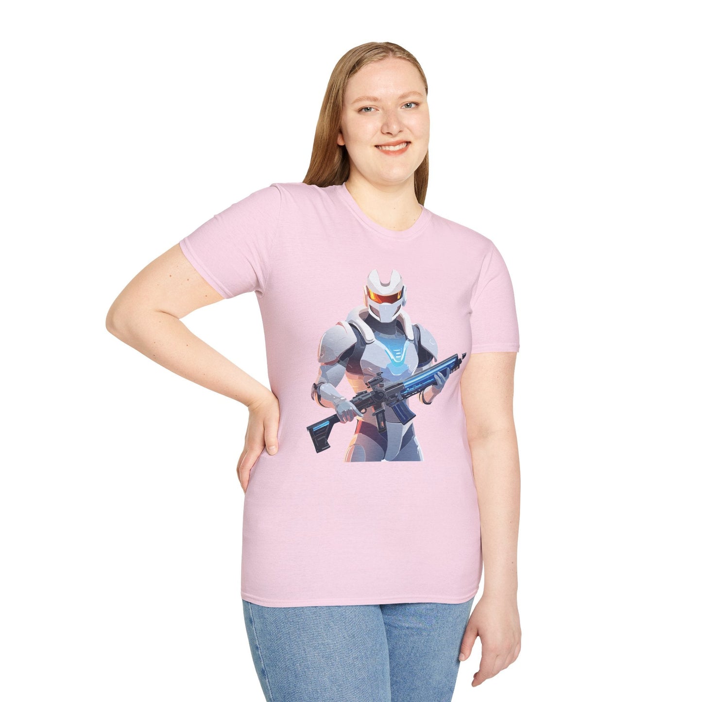 Robocop T Shirt Unisex Gildan Softstyle 64000 100 Percent Ring Spun Cotton Tee With Artwork