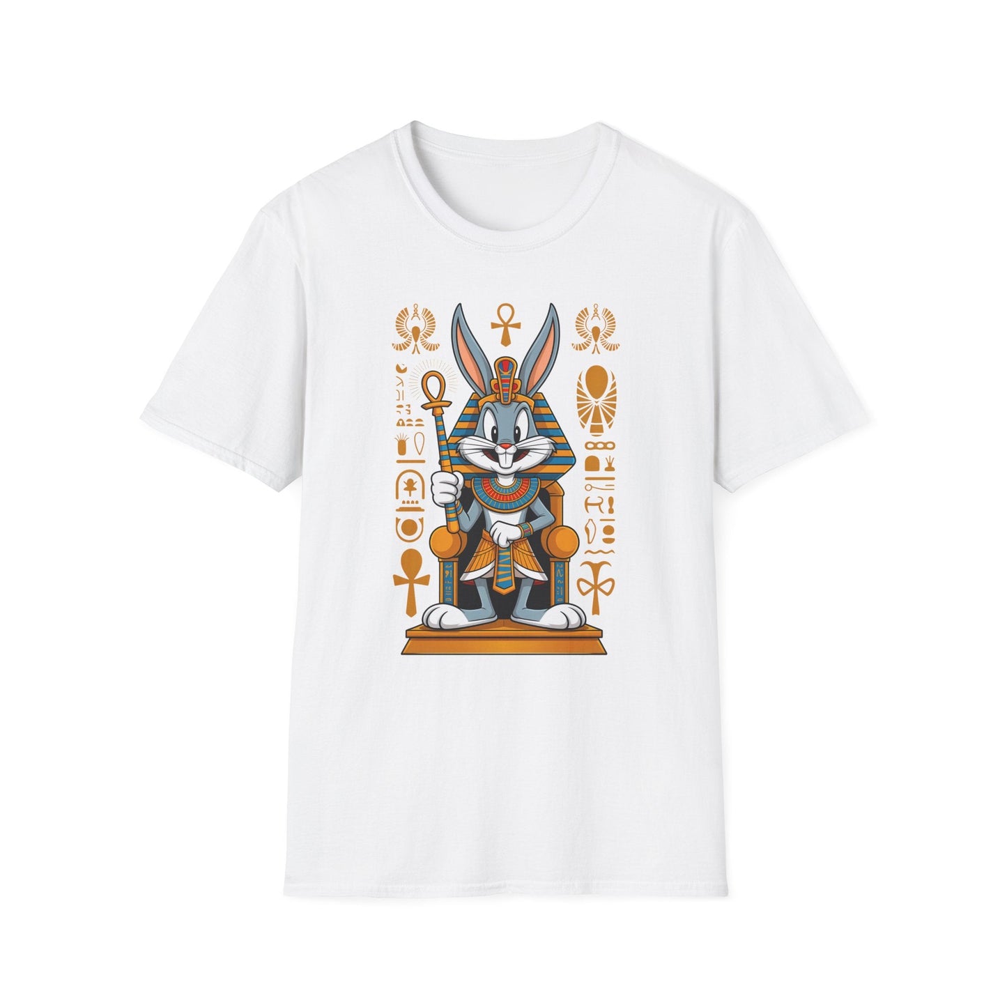Bugs Bunny T Shirt Unisex Softstyle 64000 Cartoon Animation Tee Ring Spun Cotton