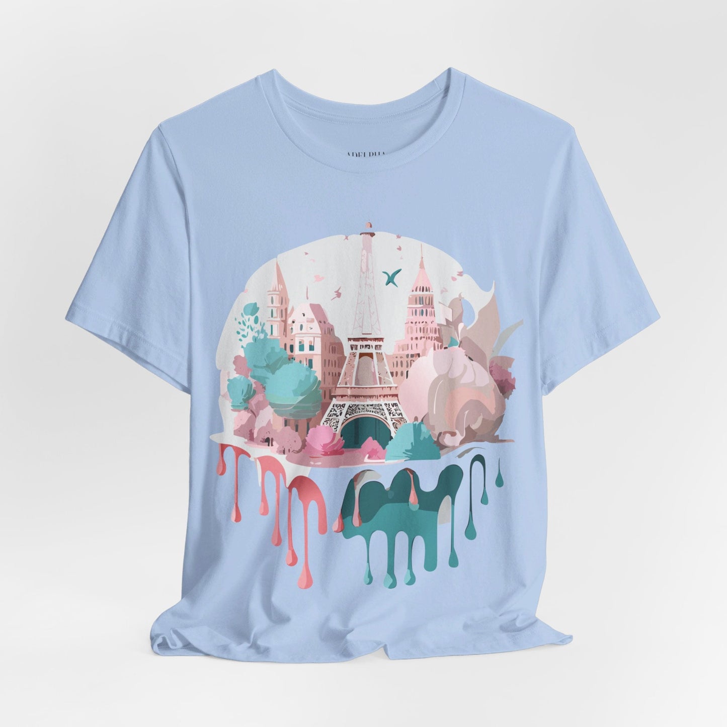 Paris Graphic Tee Unisex Premium Adelpha Art Design Vintage Inspired Short Sleeve Shirt