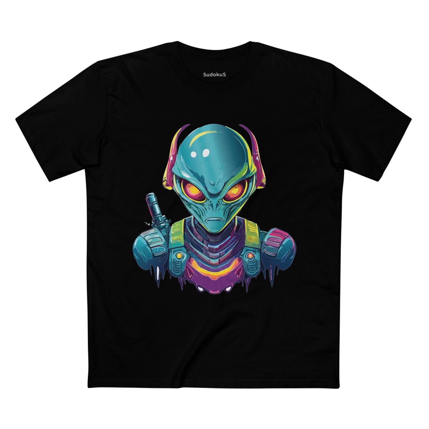 Aliens Graphic Unisex 100 Cotton Staple Tee 5