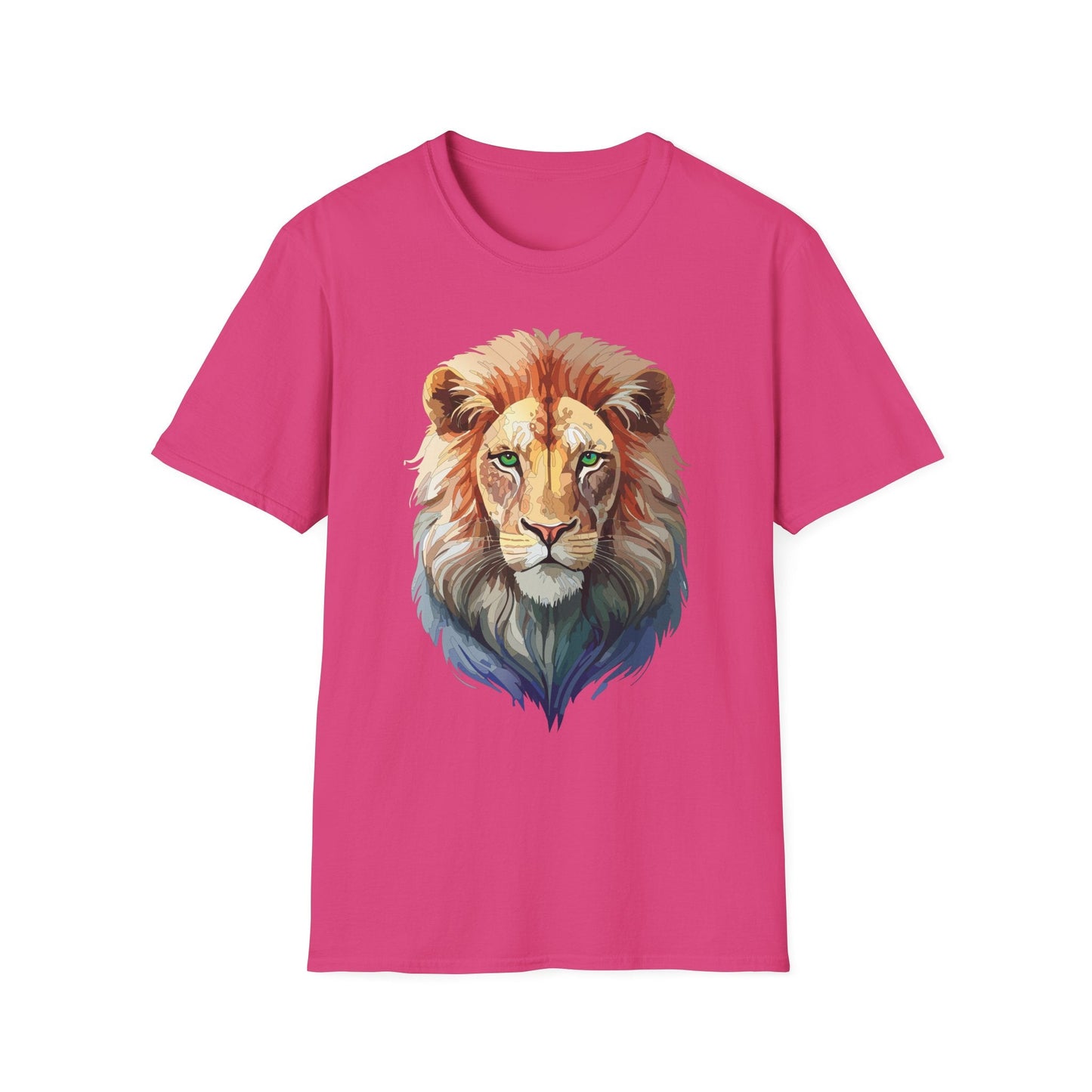 Lion Shirt Unisex Animal Tee Gildan Softstyle 64000 Cotton Tee