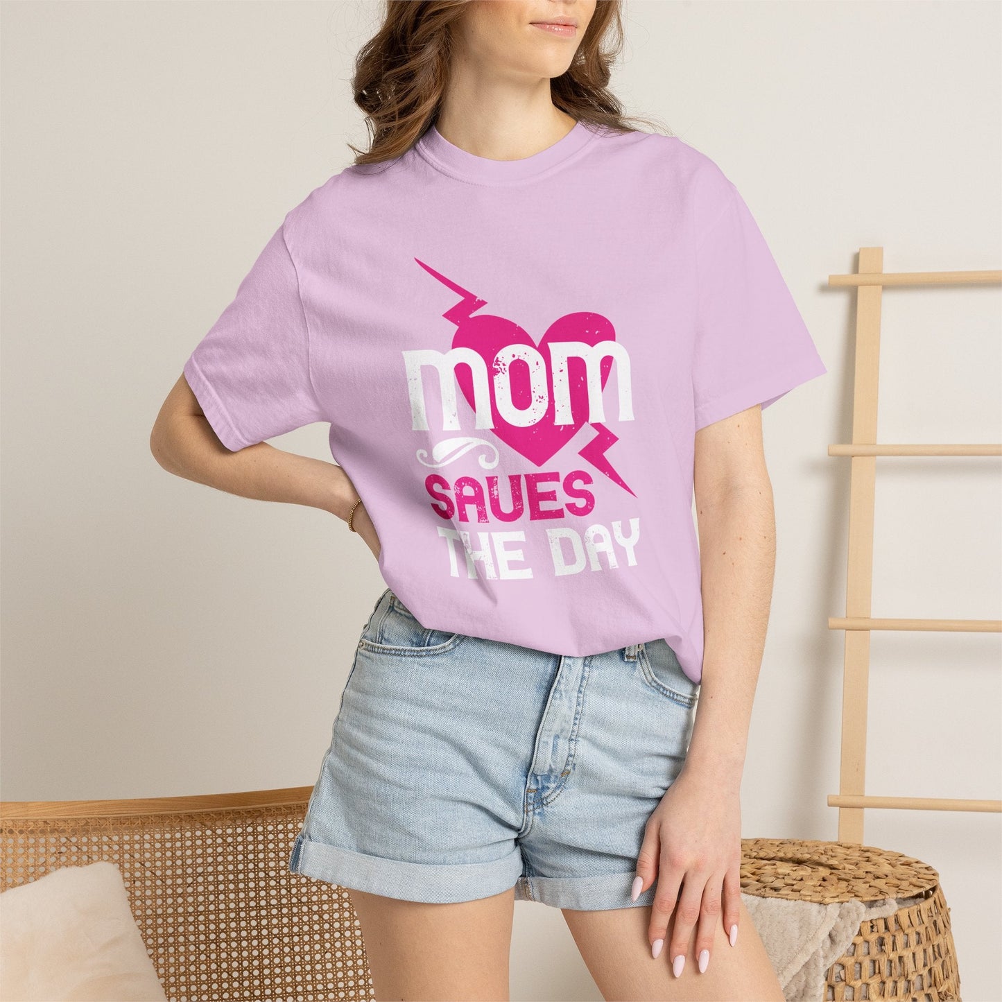Mom T-shirt Mother Day Mama Tee Unisex Comfort Colors Garment-Dyed Cotton h80