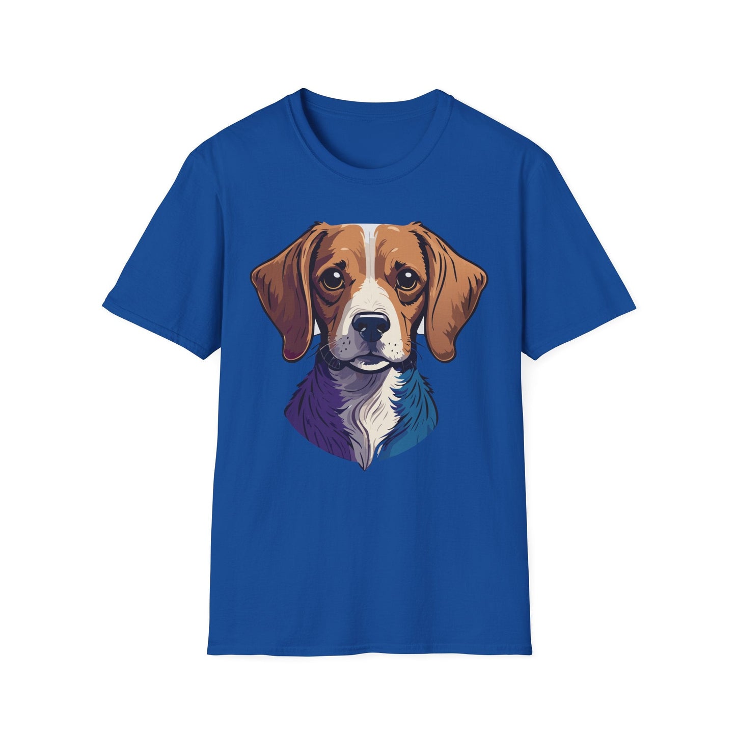 Dog Shirt Unisex Animal Print Tee Softstyle 100 Percent Cotton Gildan 64000